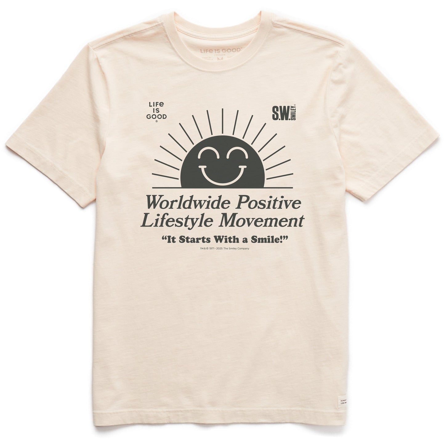 Men's LIG x S.W.Smiley Rising Sun Short Sleeve Crusher Tee