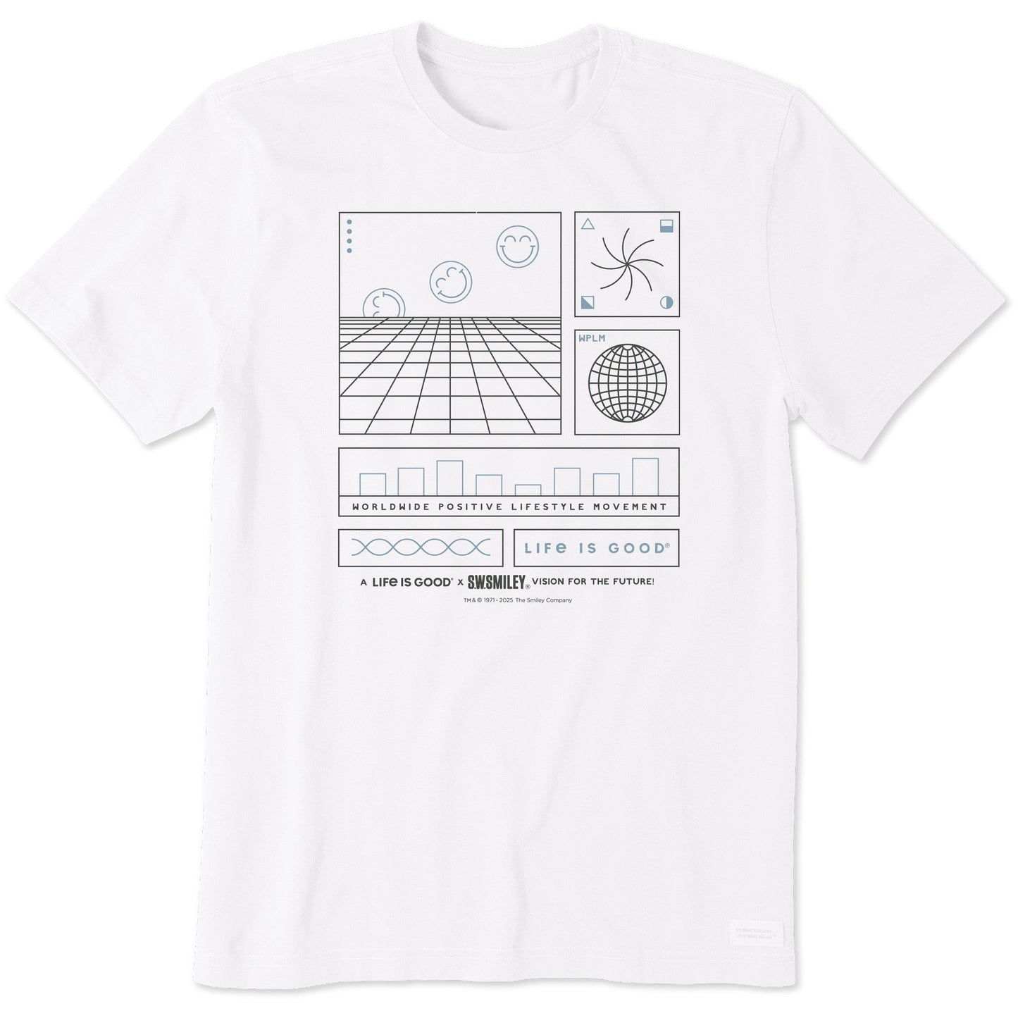 Men's LIG x S.W.Smiley Schematic Short Sleeve Crusher Tee
