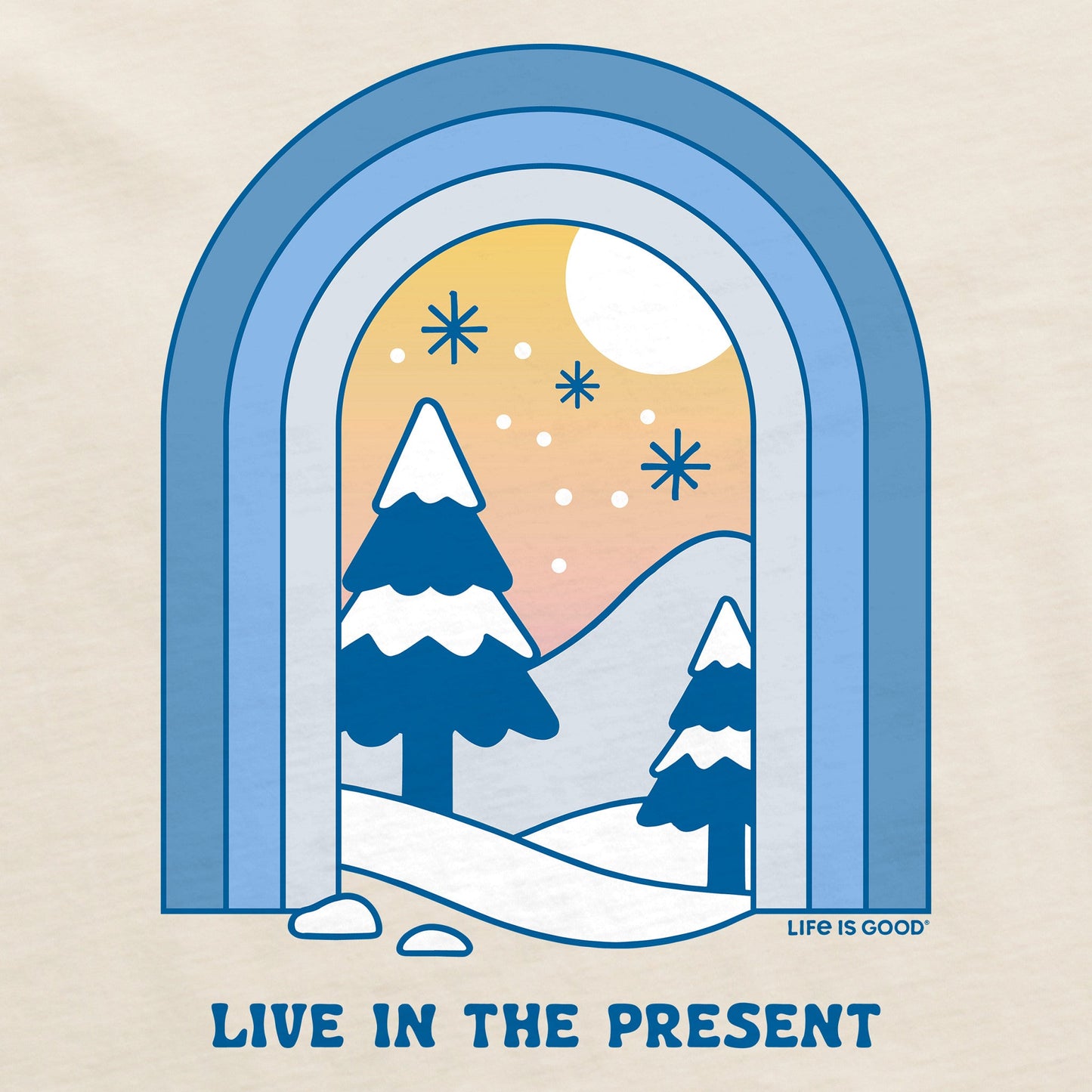 Men's Live in the Present Short Sleeve Crusher Tee