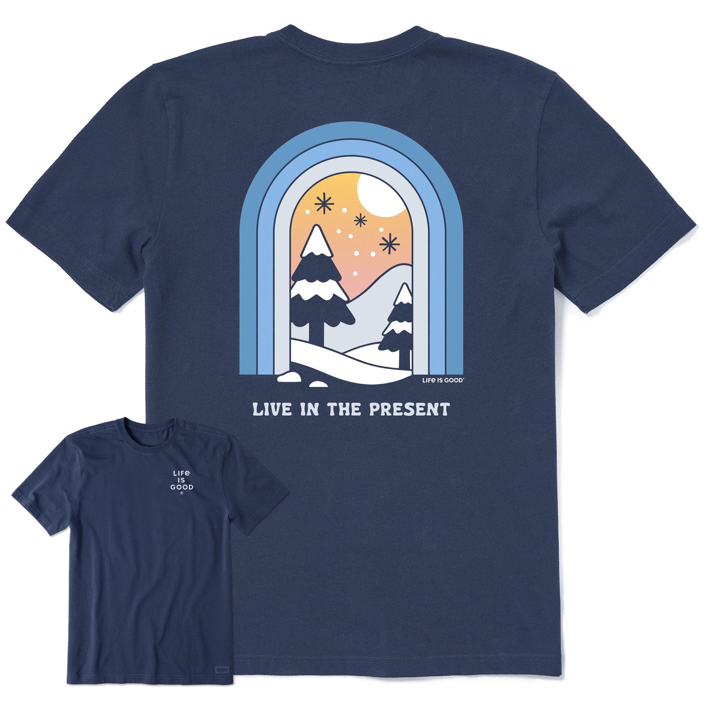 Men's Live in the Present Short Sleeve Crusher Tee