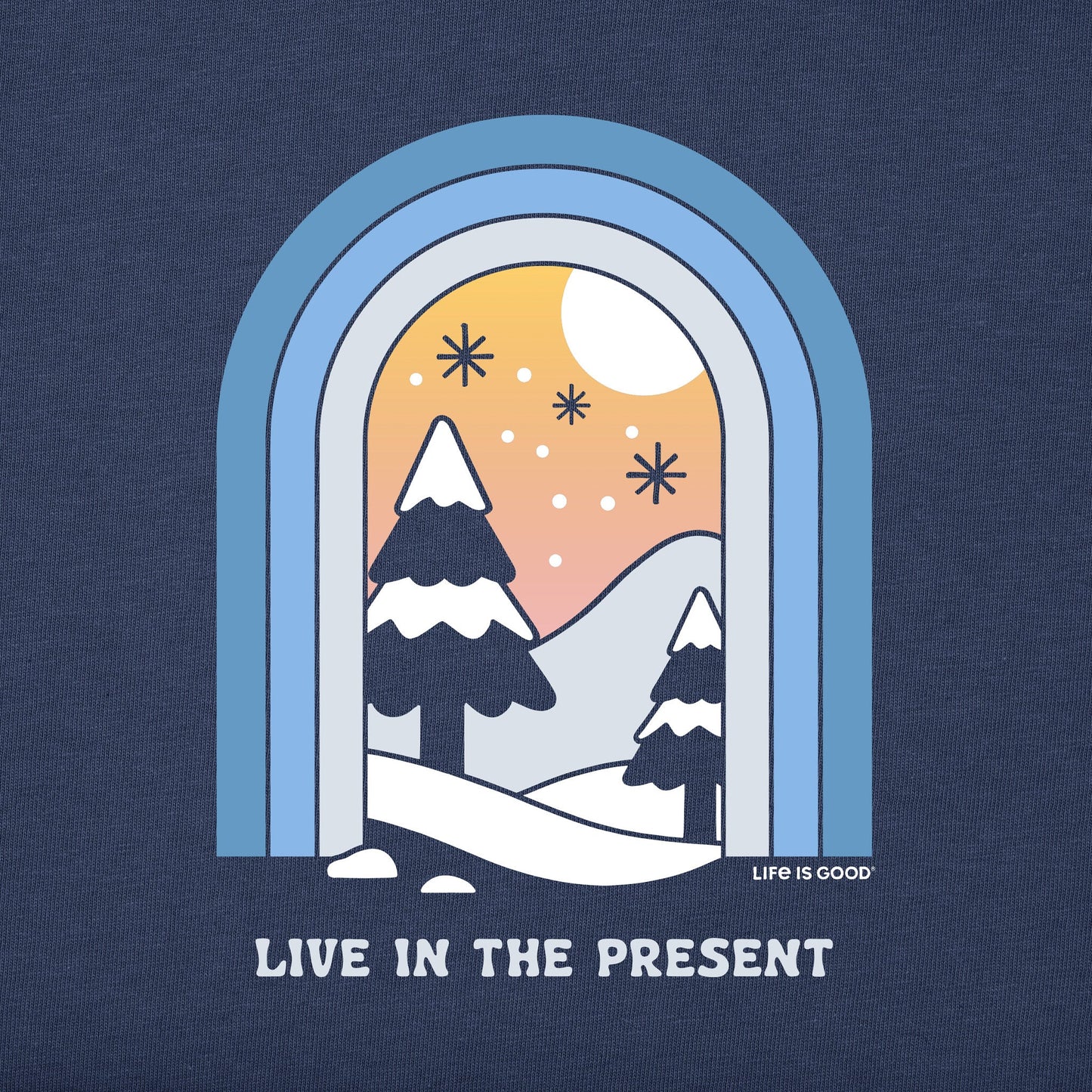 Men's Live in the Present Short Sleeve Crusher Tee