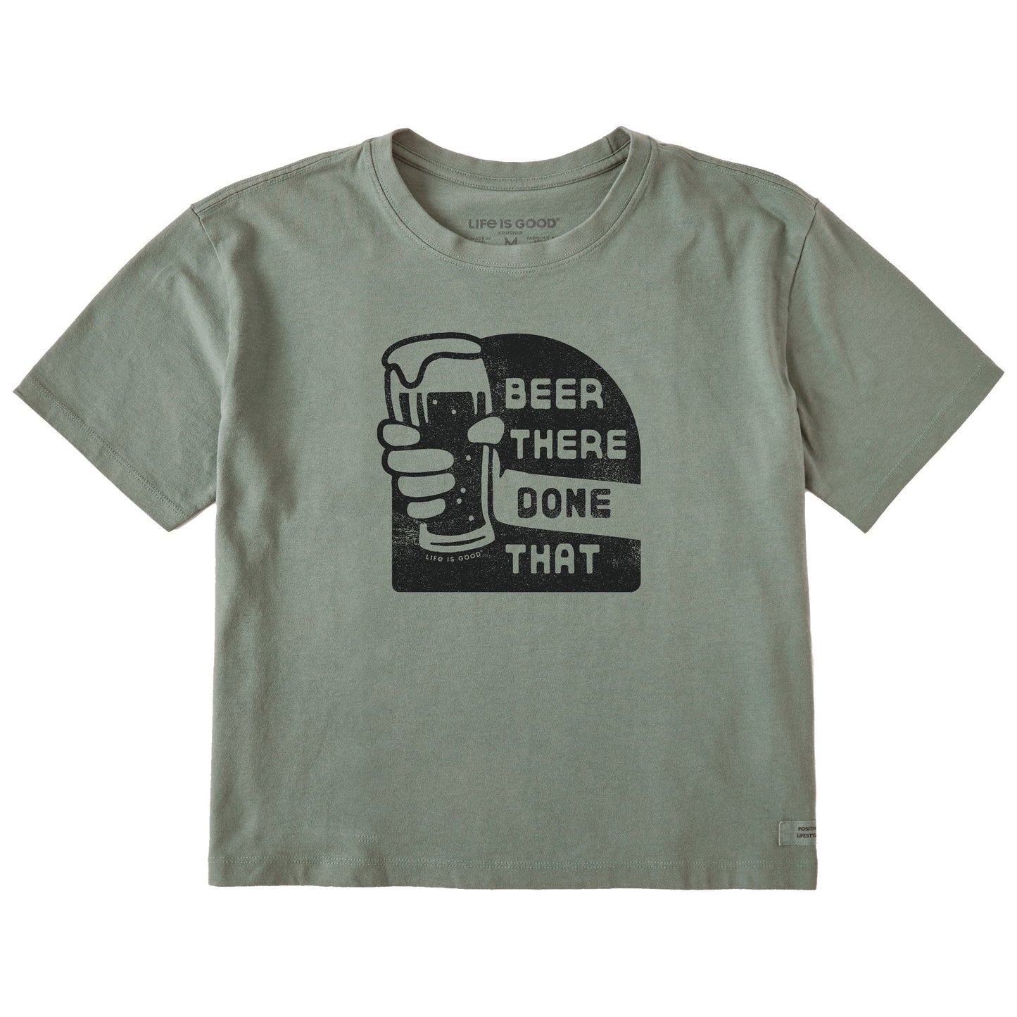Women's Beer There Done That Short Sleeve Crusher Boxy Tee