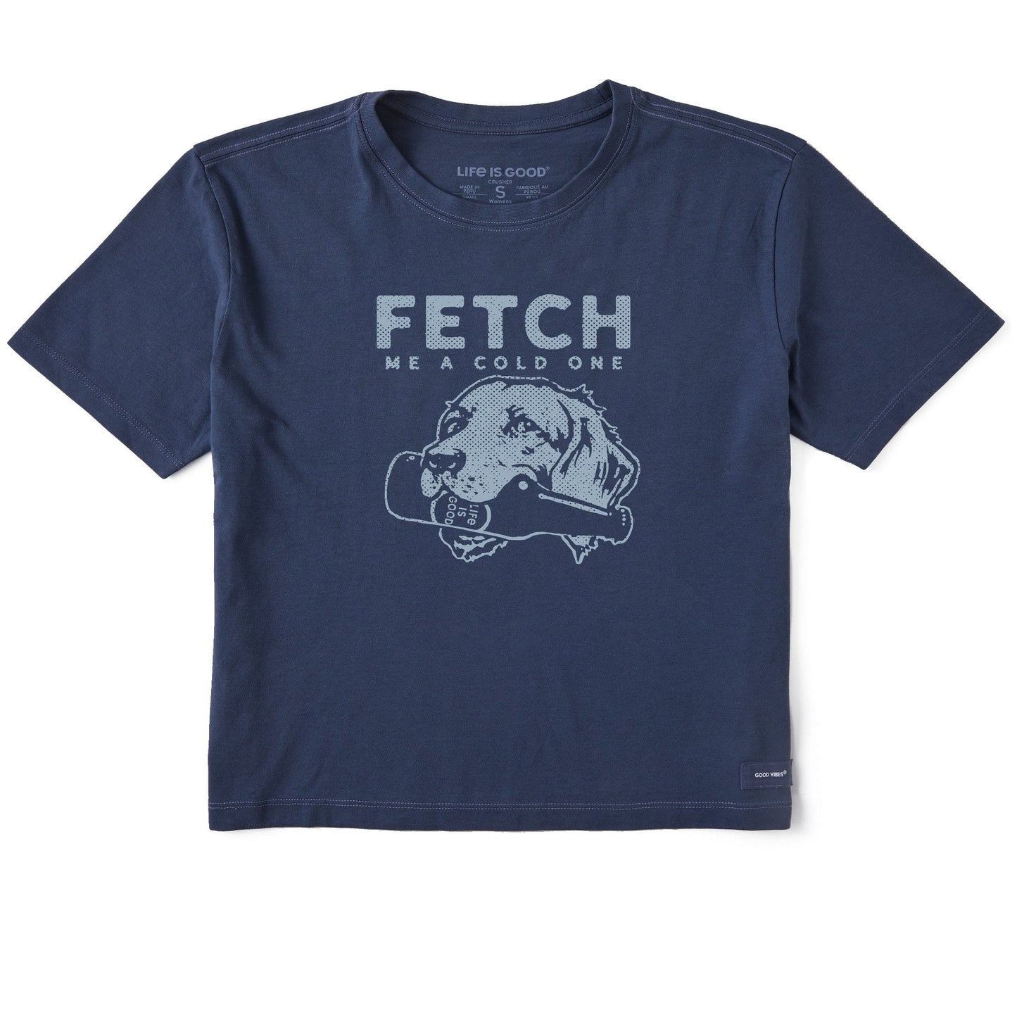 Women's Fetch Me a Cold One Short Sleeve Crusher Boxy Tee