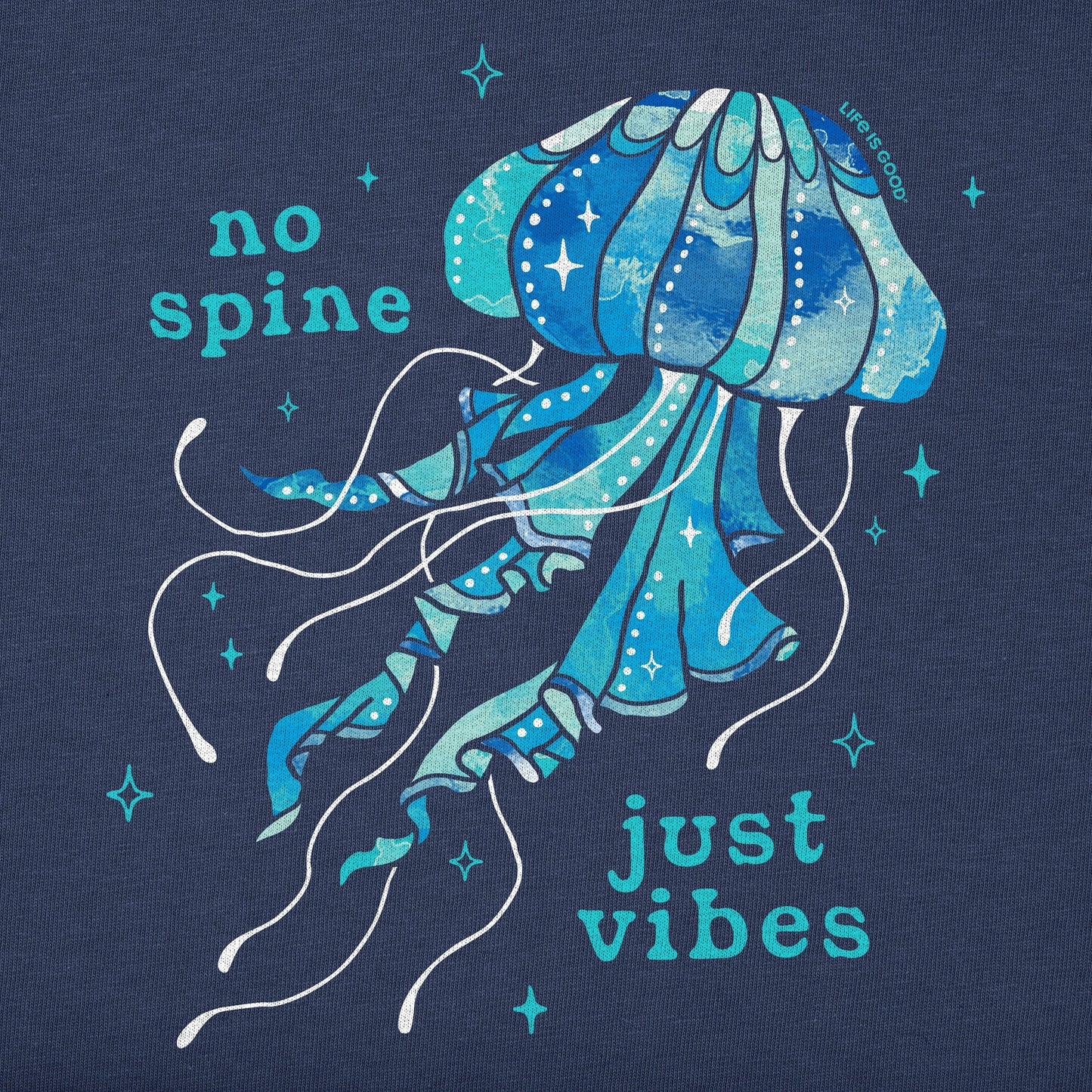 Women's No Spine Just Vibes Short Sleeve Vee