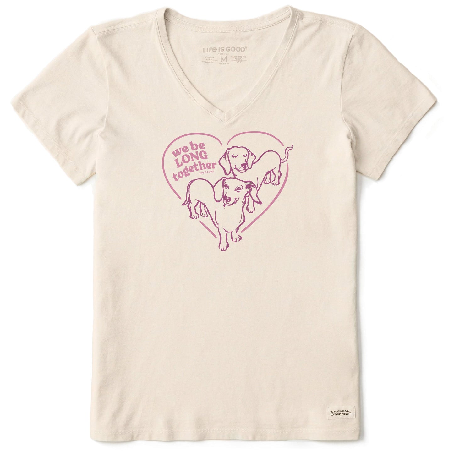 Women's We Be Long Together Short Sleeve Crusher Vee