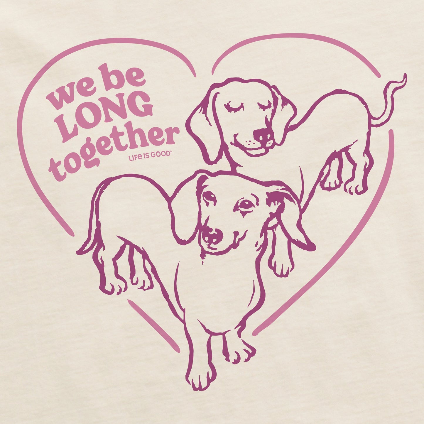 Women's We Be Long Together Short Sleeve Crusher Vee