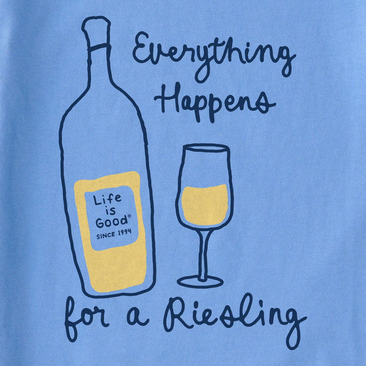Women's Everything Happens for a Riesling Short Sleeve Tee