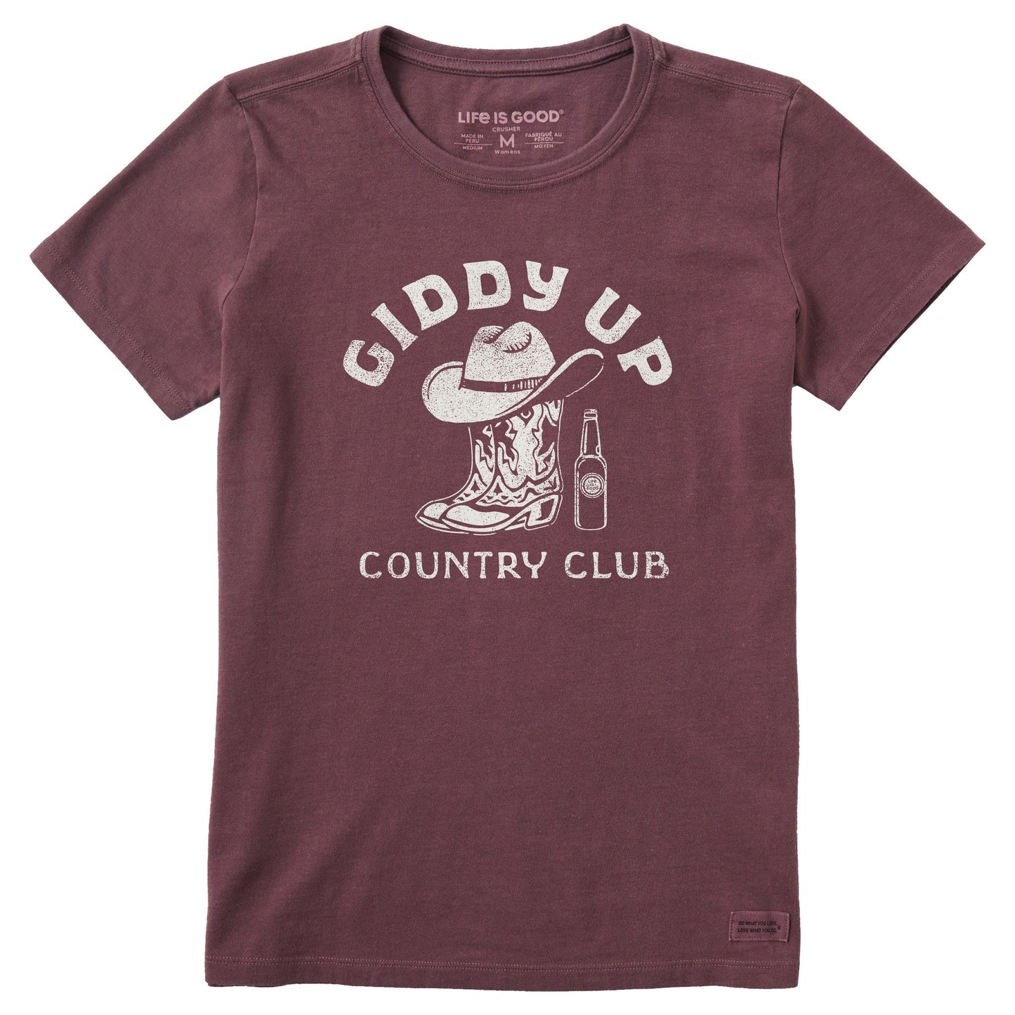 Women's Giddy Up Country Club Short Sleeve Crusher Tee