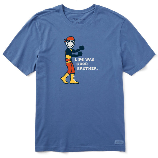 Men's Life Was Good, Brother Short Sleeve Crusher Tee