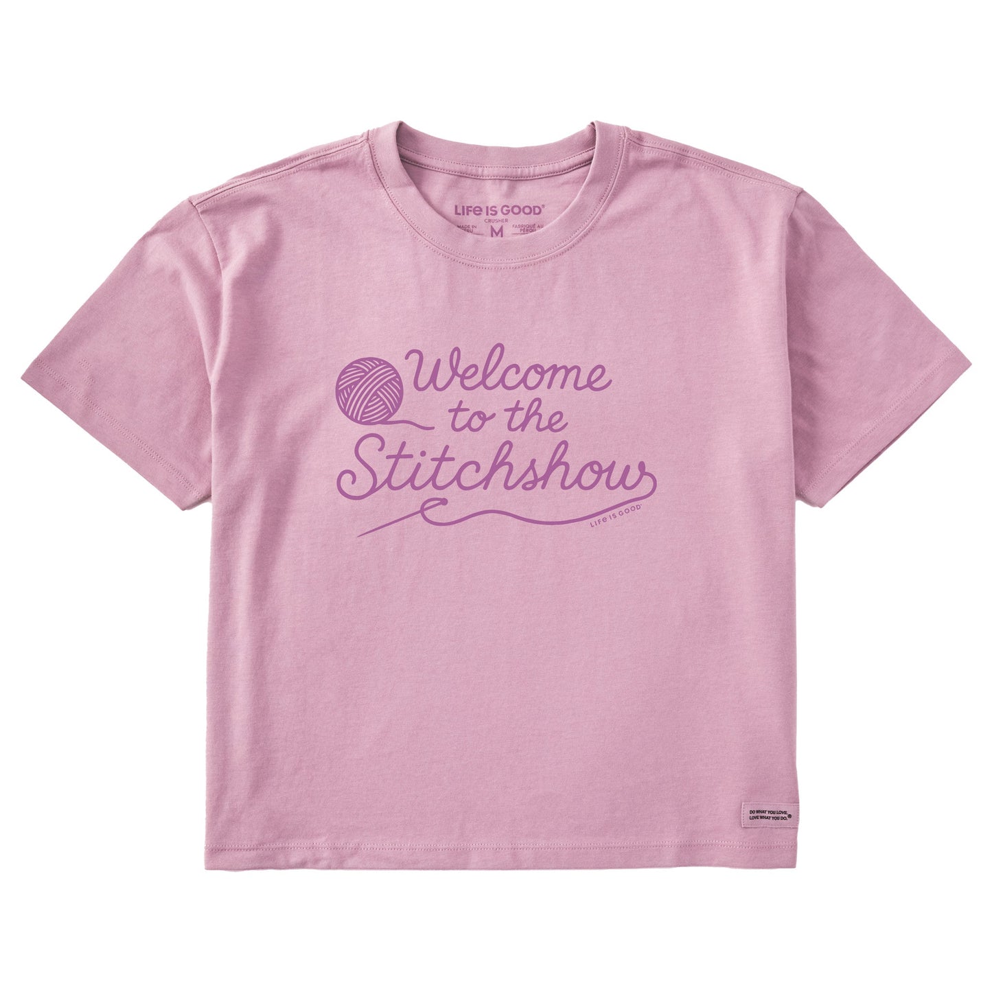 Women's Welcome to the Stitchshow Short Sleeve Crusher Boxy Tee