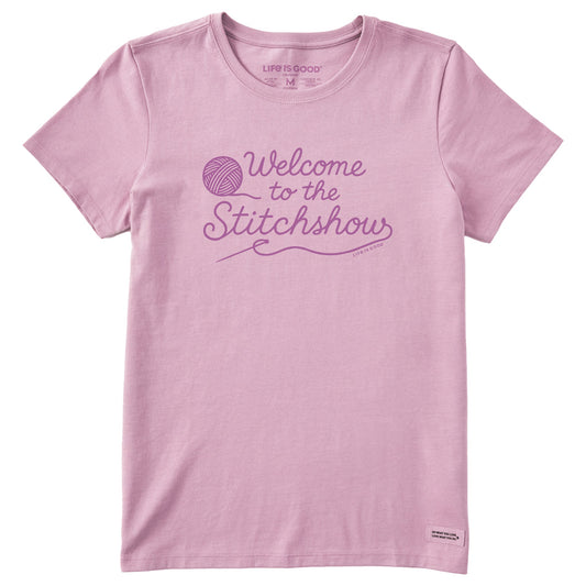 Women's Welcome to the Stitchshow Short Sleeve Crusher Tee