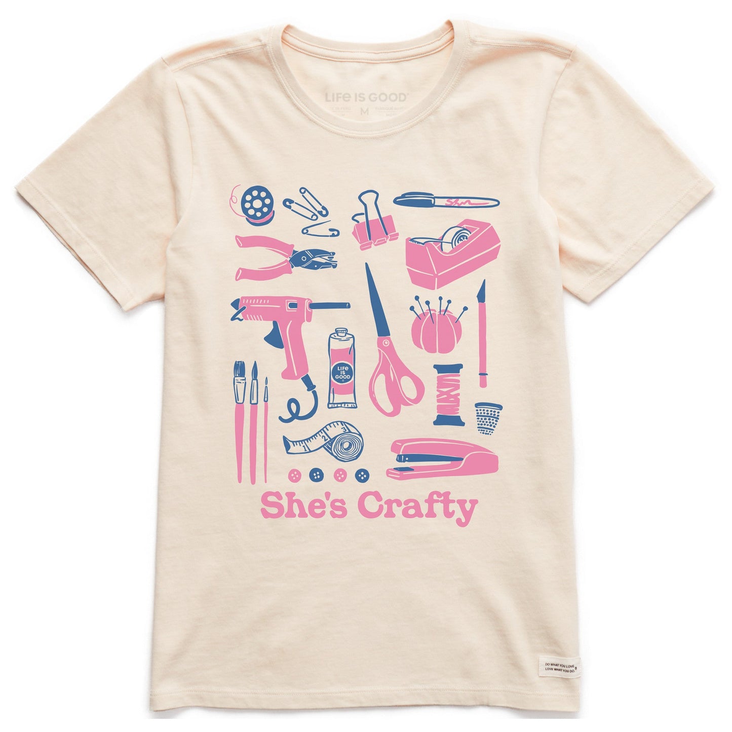 Women's She's Crafty Short Sleeve Crusher Tee