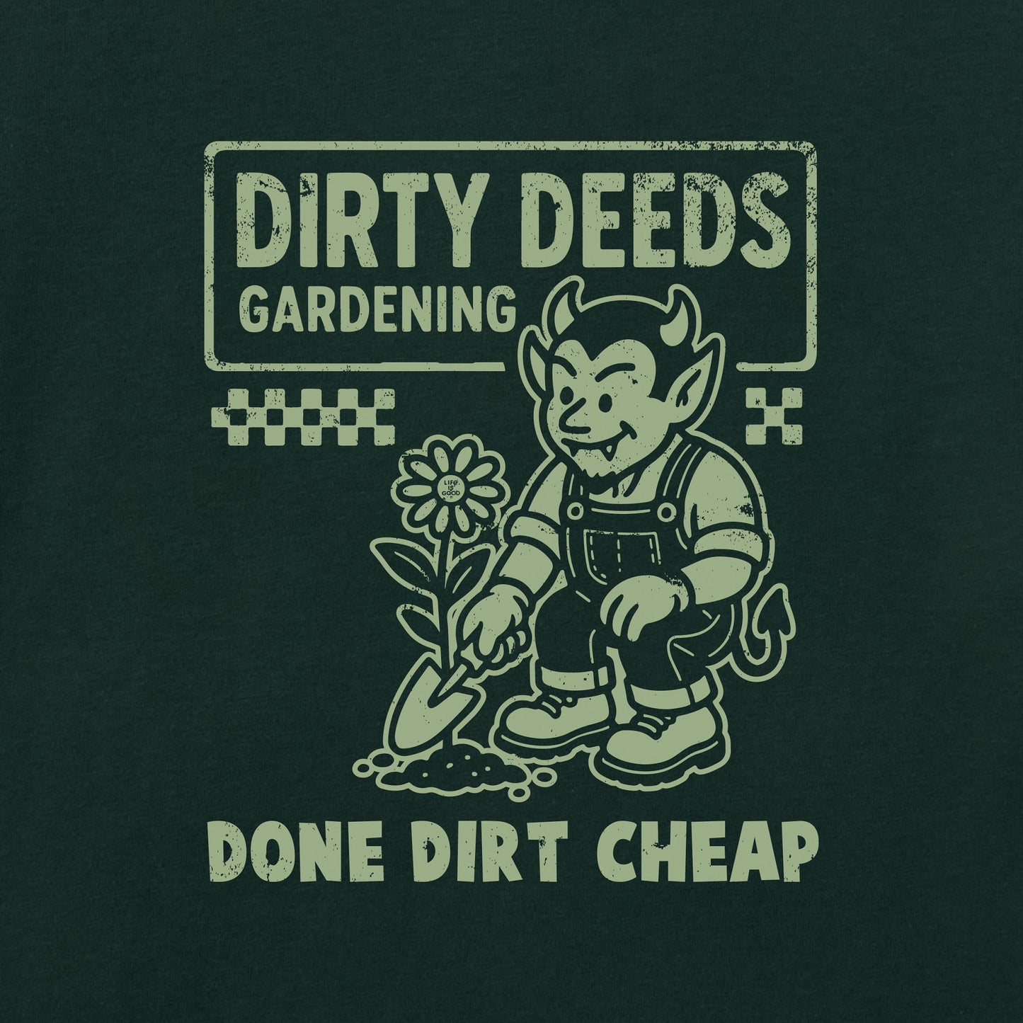 Men's Dirty Deeds Gardening Short Sleeve Crusher Tee