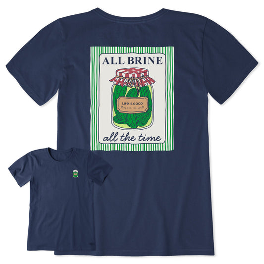 Women's All Brine All the Time Short Sleeve Tee