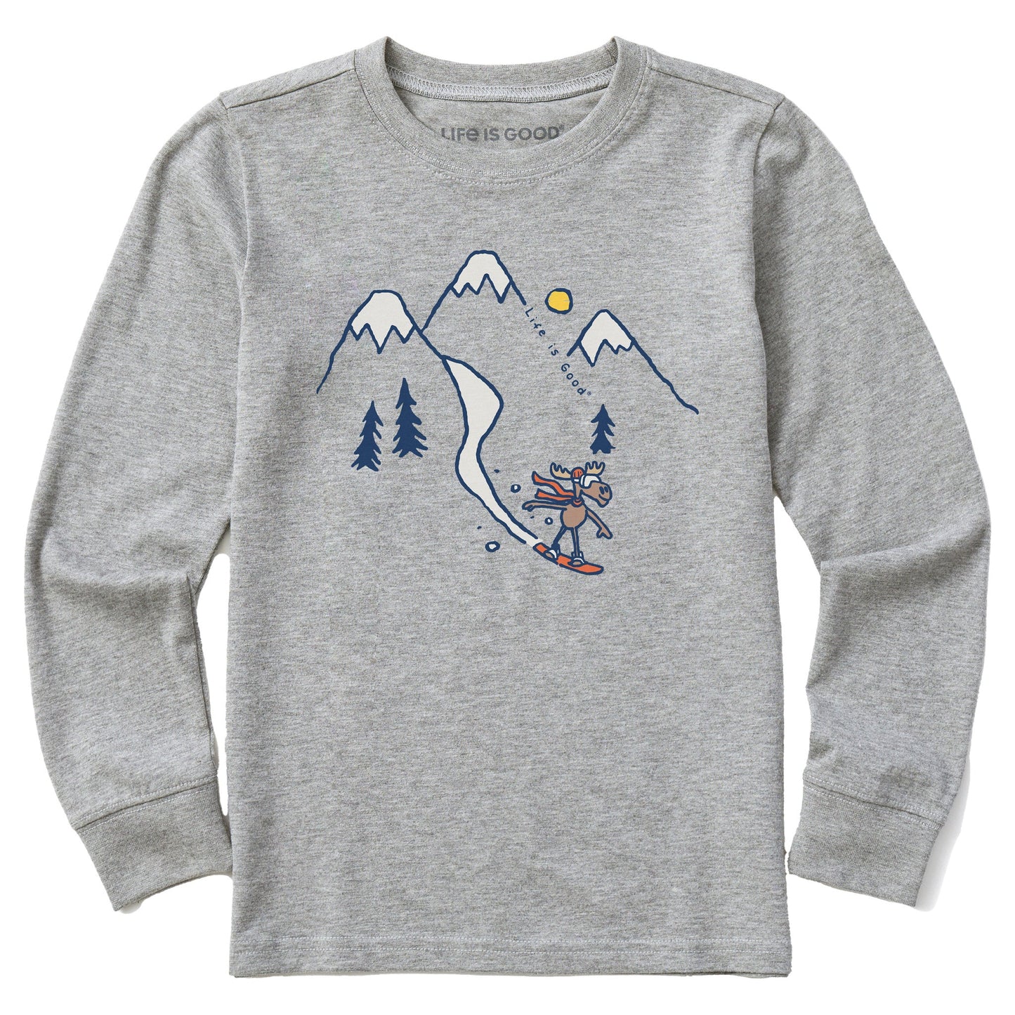 Kids Moose Snowboard Vista Long Sleeve Crusher Tee