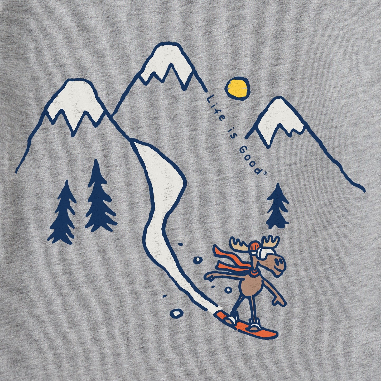 Kids Moose Snowboard Vista Long Sleeve Crusher Tee