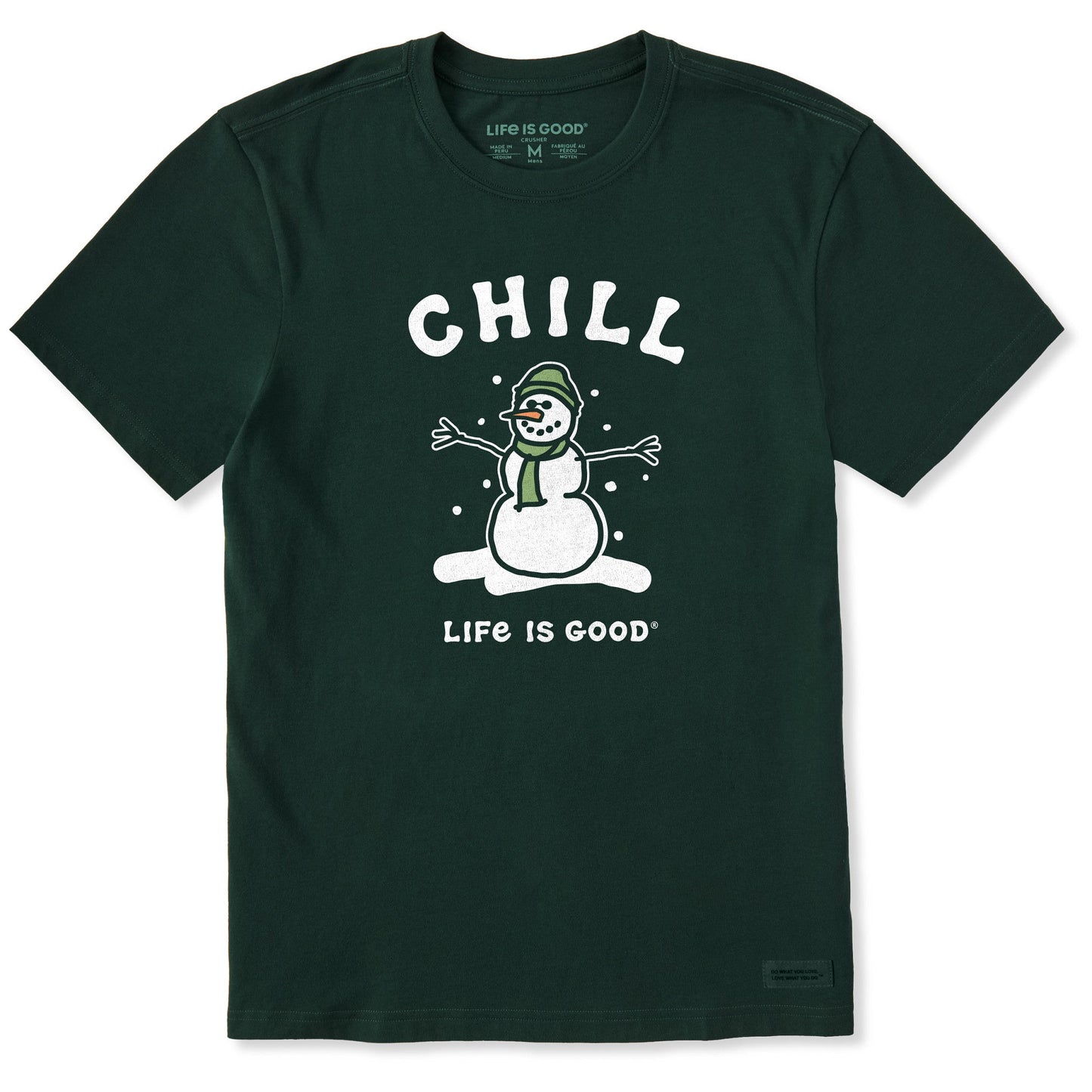 Men's Chill Snowman Short Sleeve Crusher Tee