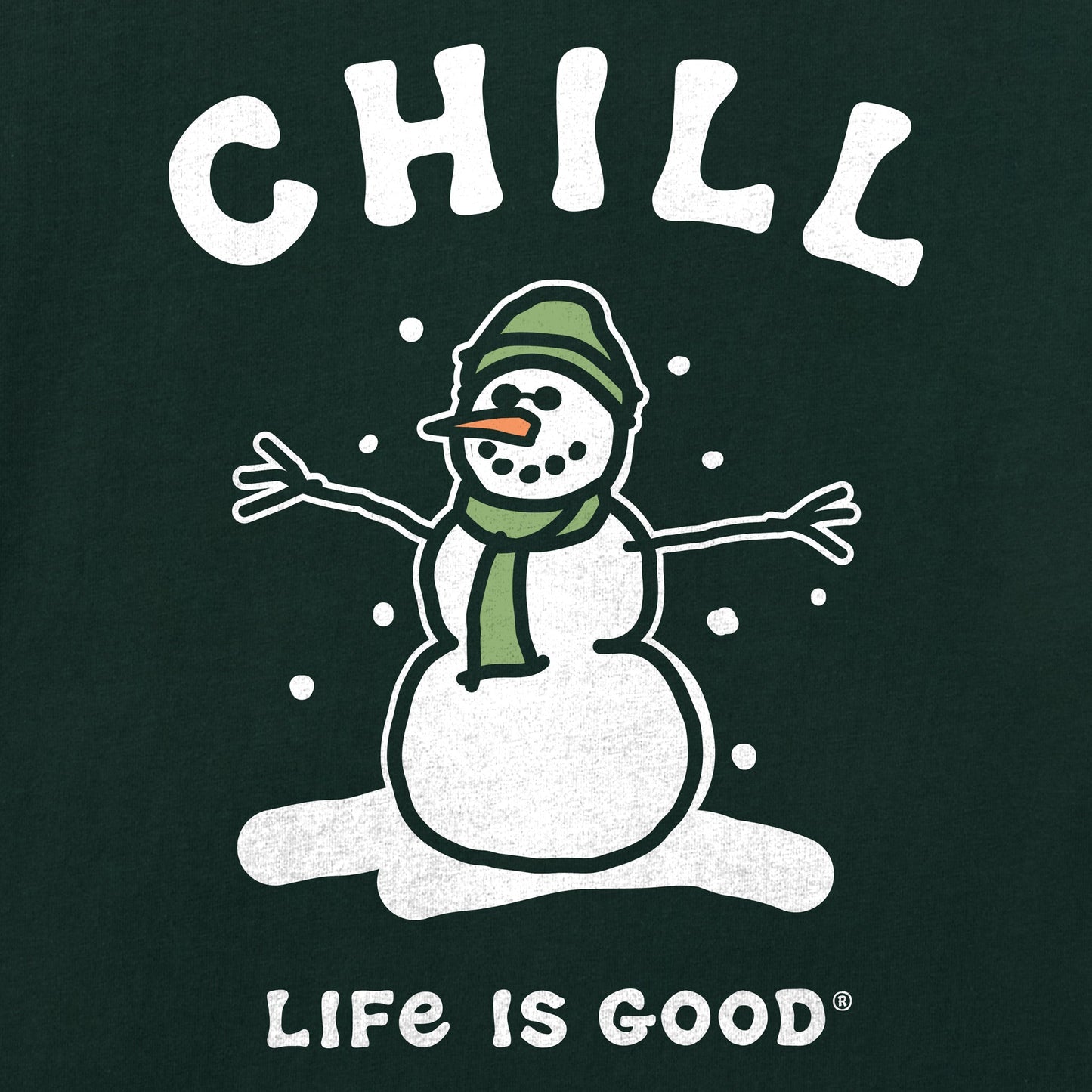 Men's Chill Snowman Short Sleeve Crusher Tee