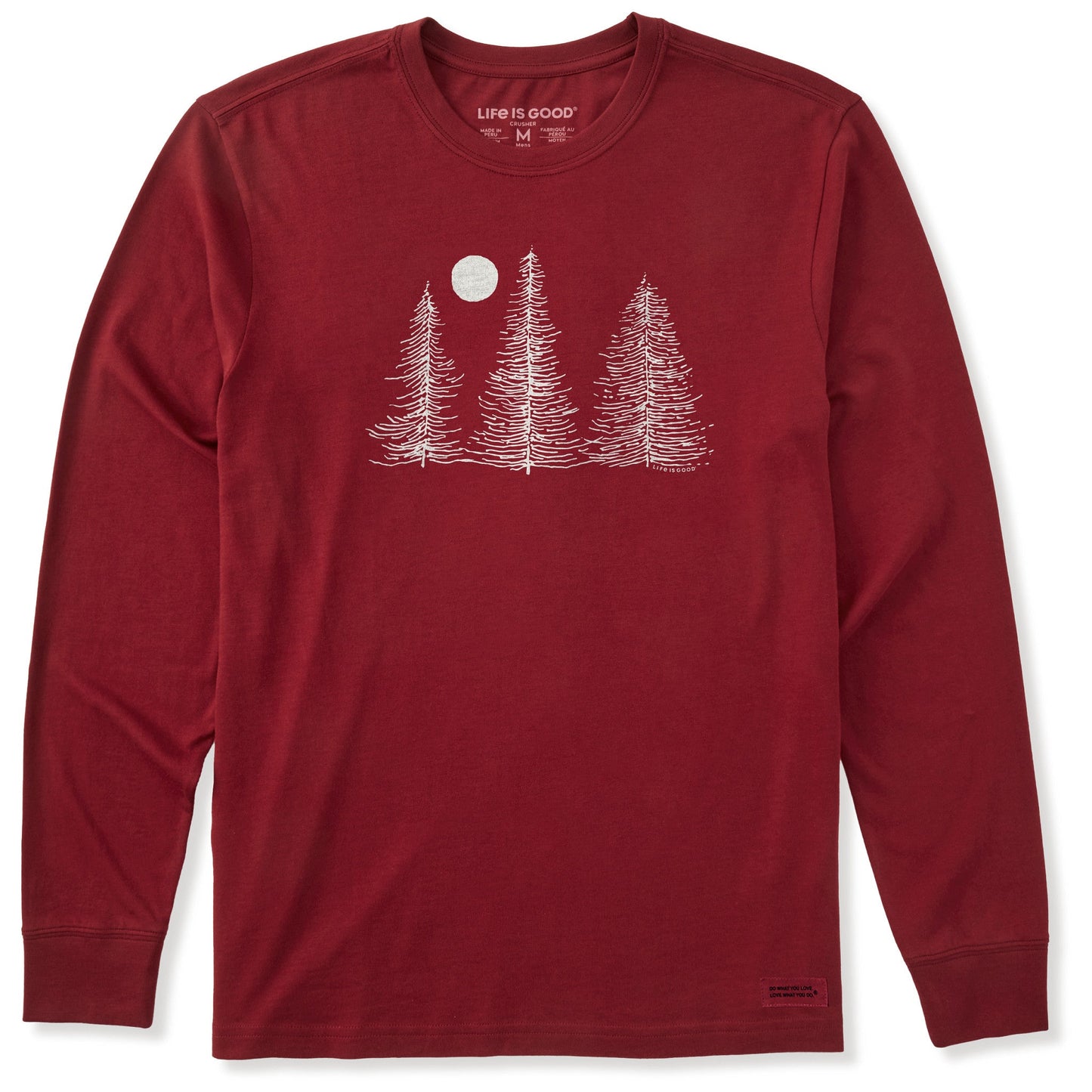 Men's Three Winter Trees Long Sleeve Crusher Tee