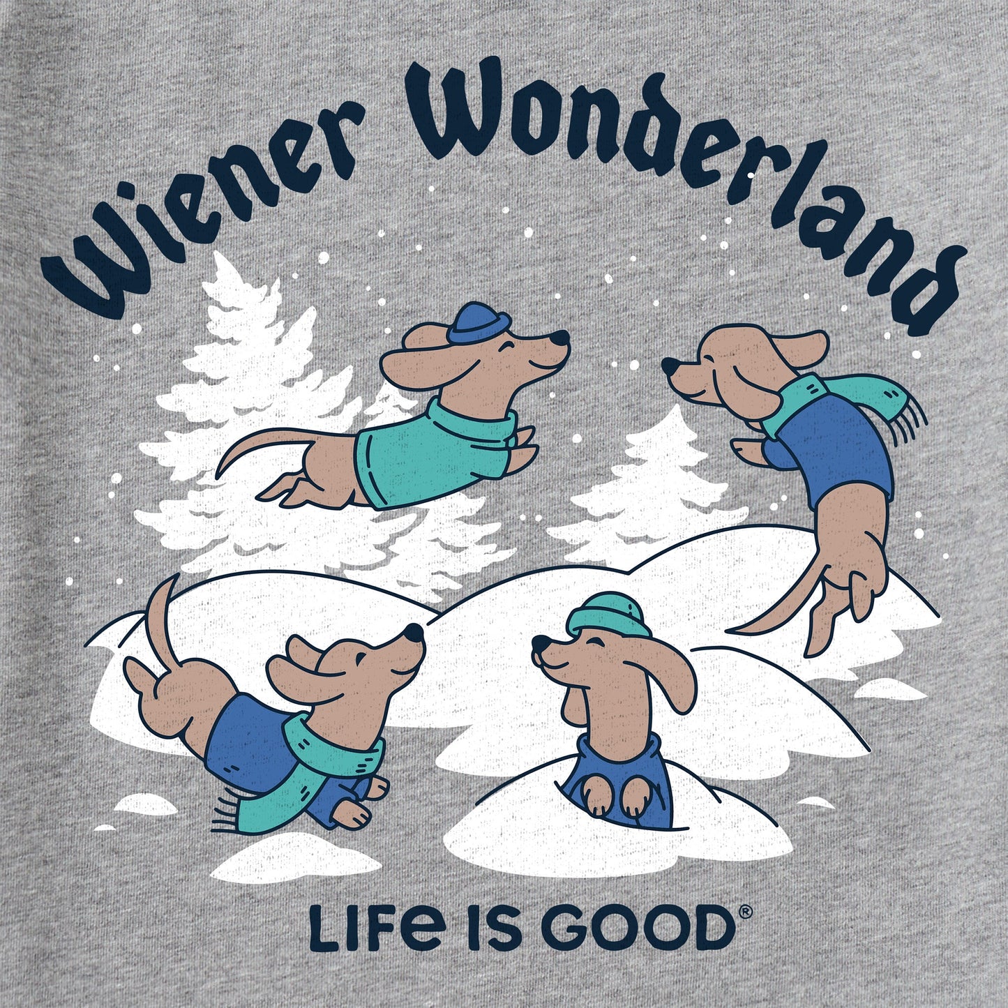 Men's Wiener Wonderland Long Sleeve Crusher Tee