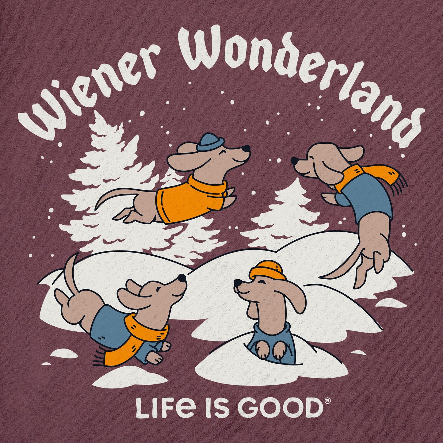 Men's Wiener Wonderland Long Sleeve Crusher Tee
