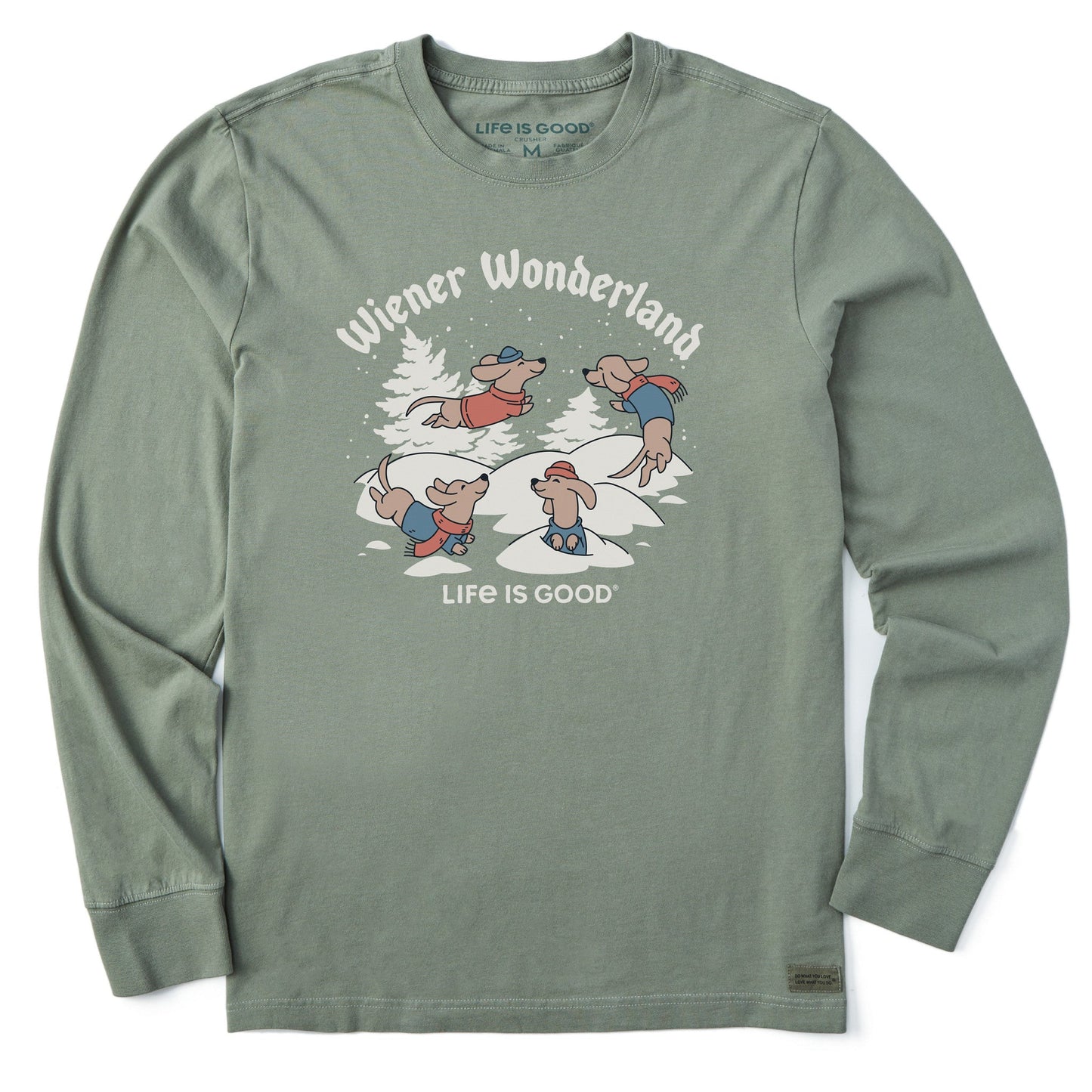 Men's Wiener Wonderland Long Sleeve Crusher Tee