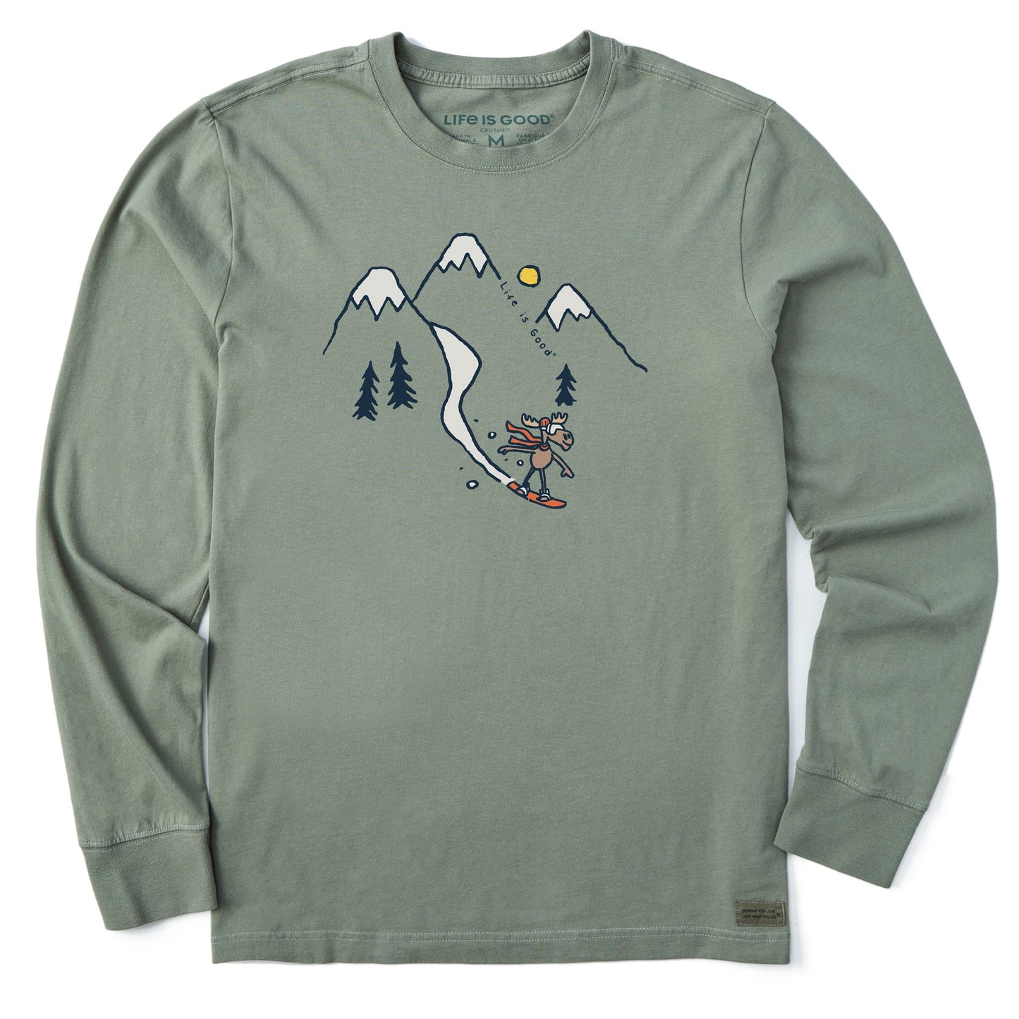 Men's Moose Snowboard Vista Long Sleeve Crusher Tee