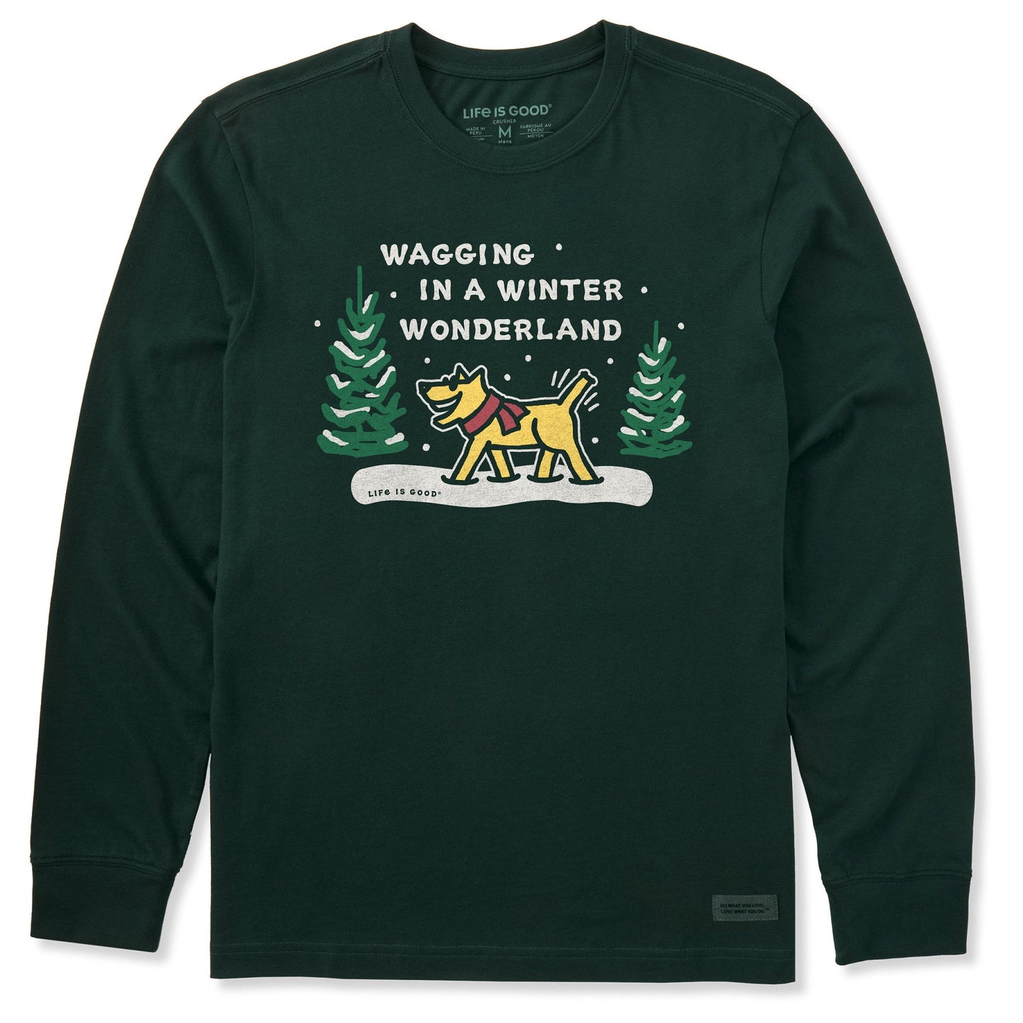 Men's Wagging Wonderland Rocket Long Sleeve Crusher Tee
