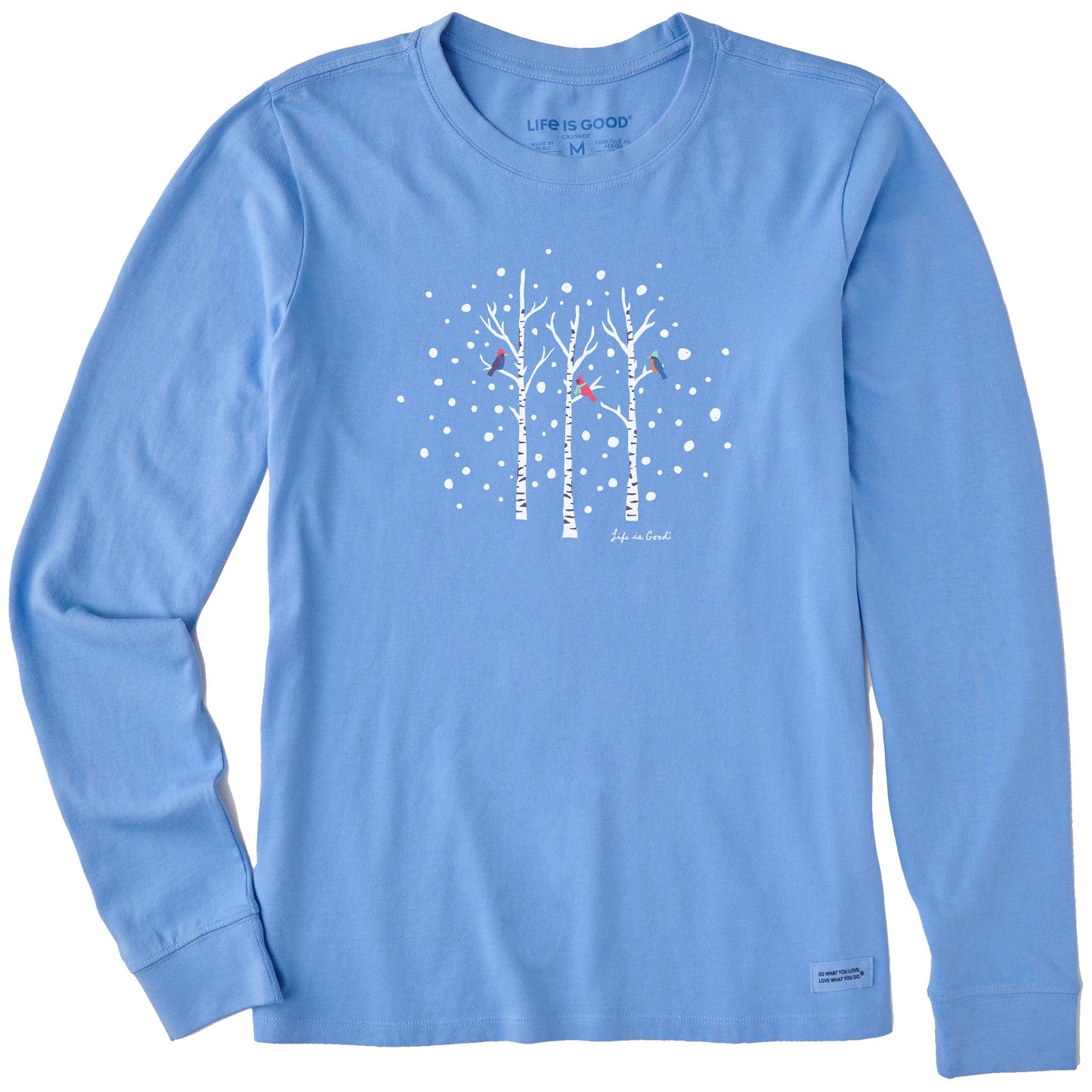 Women's Birds on Birch Long Sleeve Crusher Tee