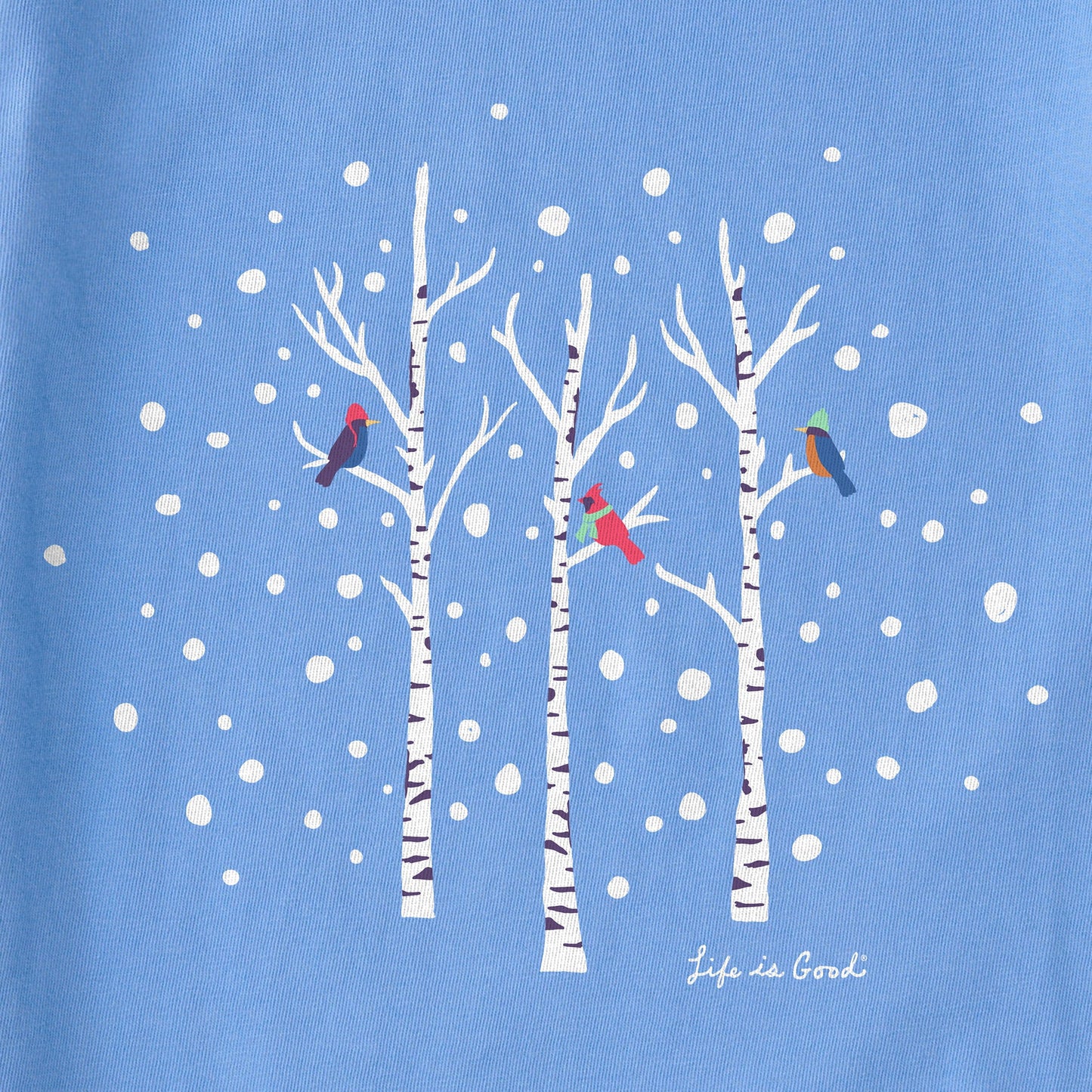 Women's Birds on Birch Long Sleeve Crusher Tee