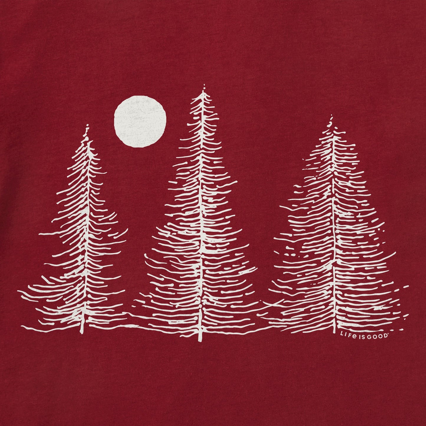Women's Three Winter Trees Long Sleeve Crusher Tee