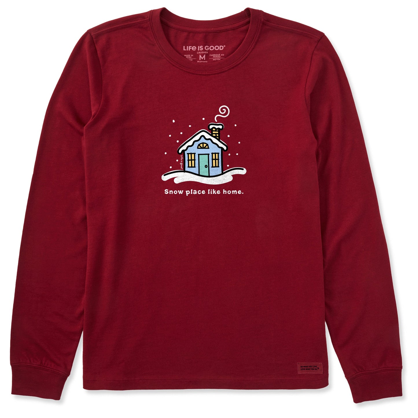 Women's Snow Place Like Home Long Sleeve Crusher Tee