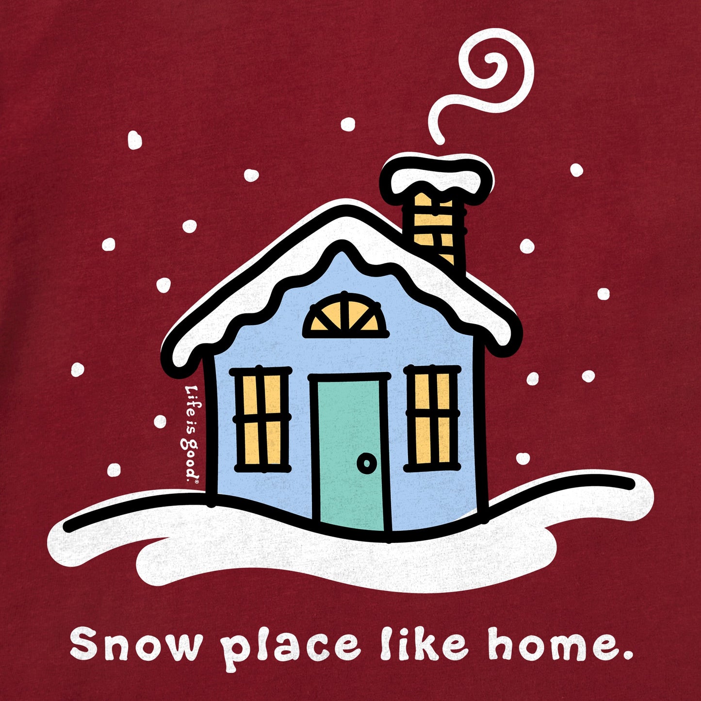 Women's Snow Place Like Home Long Sleeve Crusher Tee
