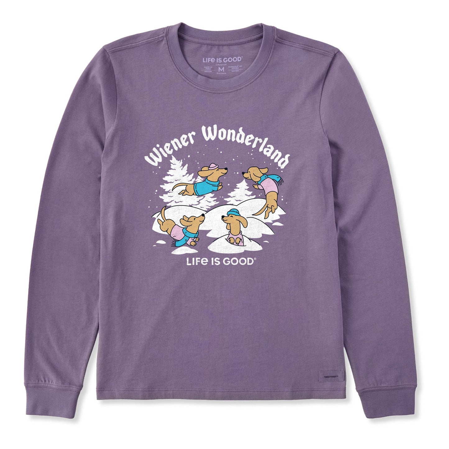 Women's Wiener Wonderland Long Sleeve Crusher Tee