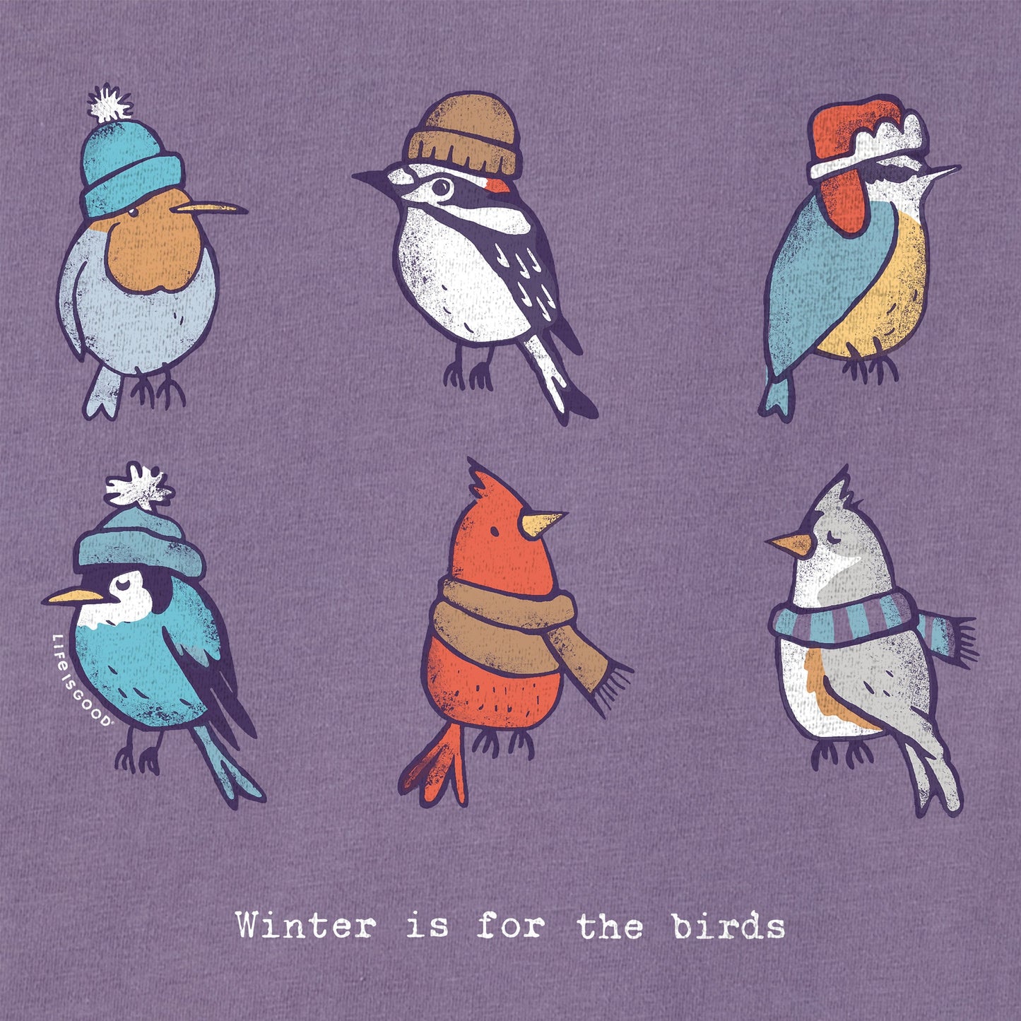 Women's Winter is for the Birds Grid Long Sleeve Crusher Tee