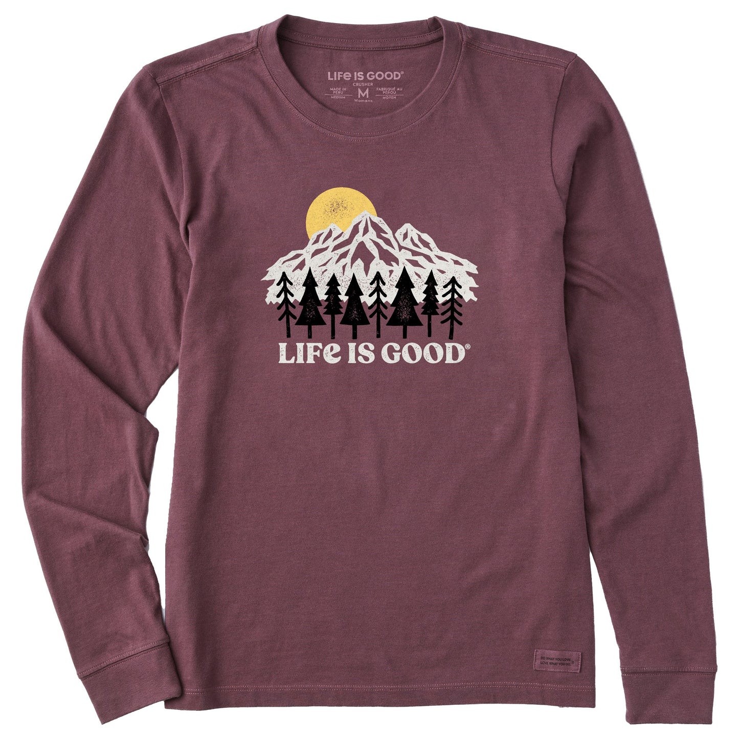 Women's Mountains and Trees Long Sleeve Crusher Tee