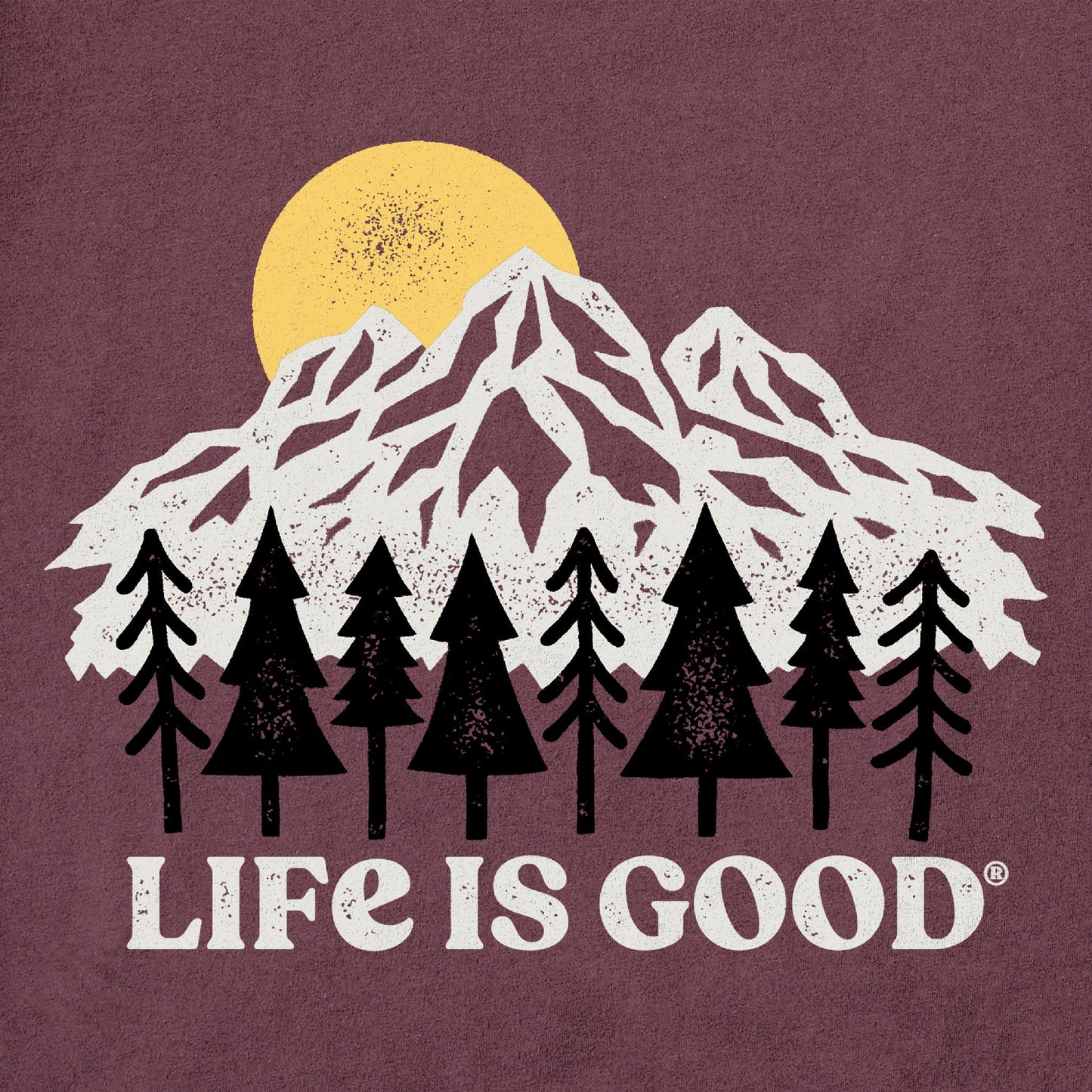 Women's Mountains and Trees Long Sleeve Crusher Tee