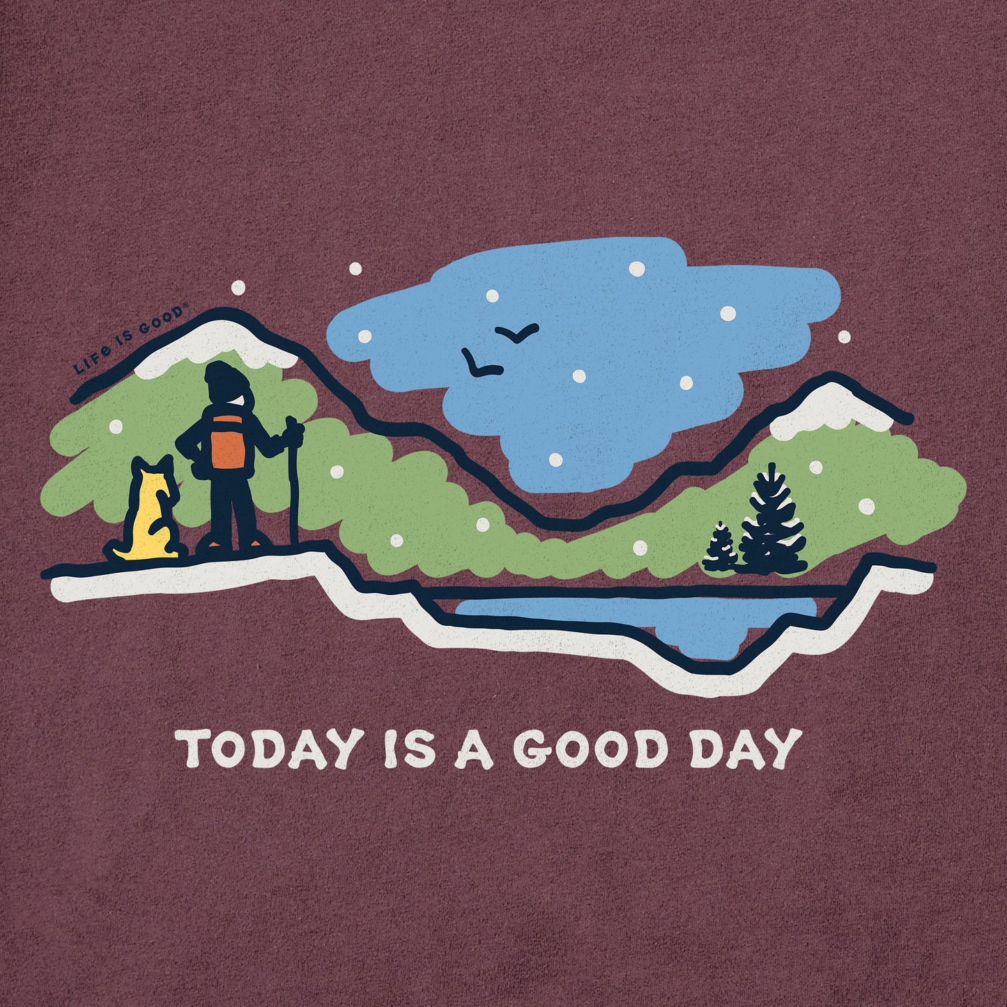 Women's Good Day Hike Snowy Vista Long Sleeve Crusher Tee