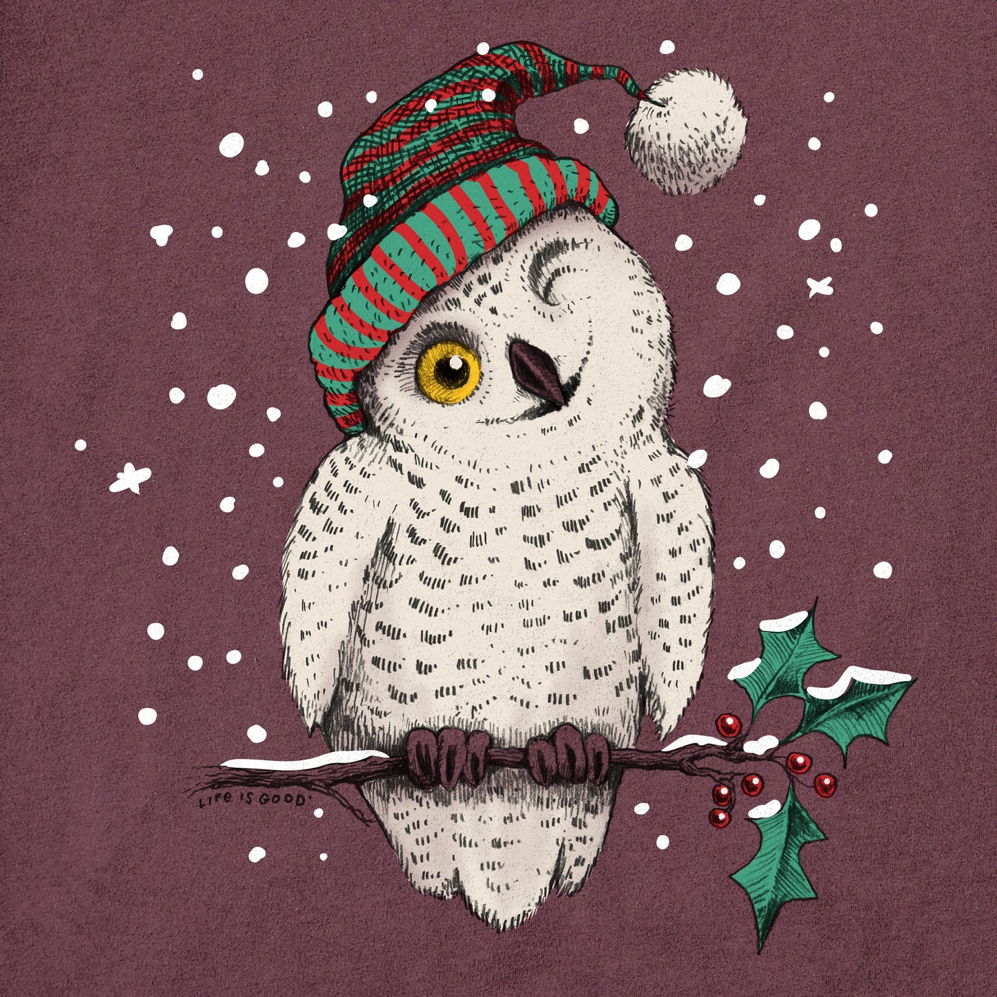 Women's Winter Hoot Long Sleeve Crusher Tee