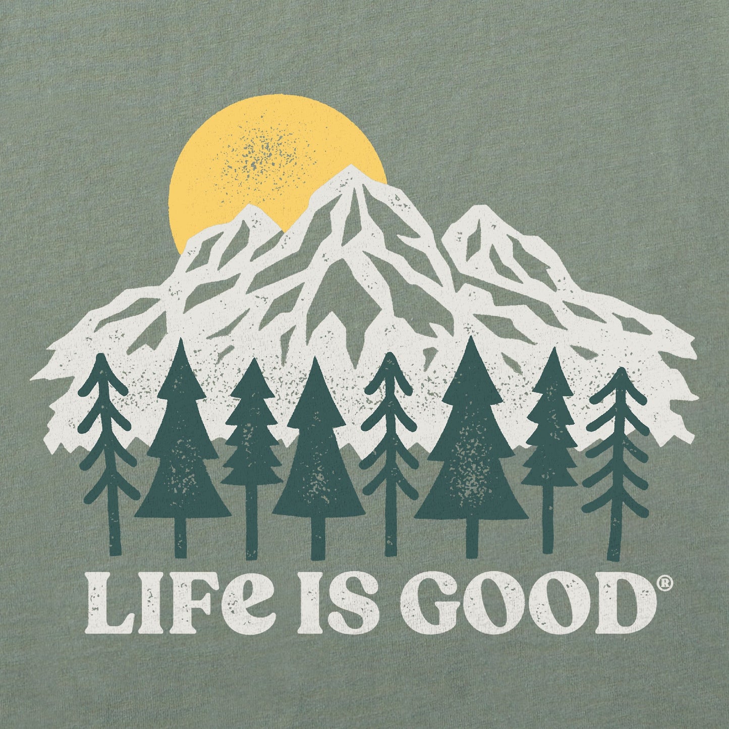 Women's Mountains and Trees Long Sleeve Crusher Tee