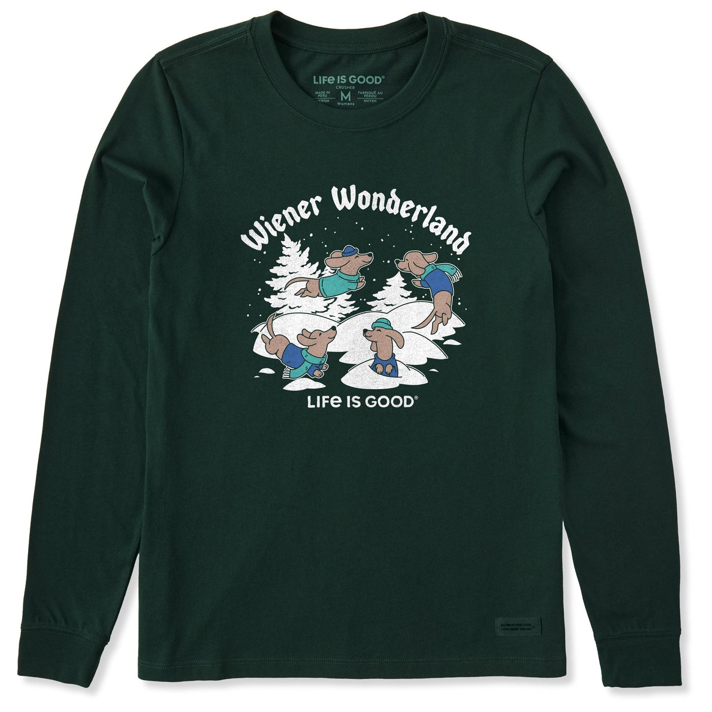Women's Wiener Wonderland Long Sleeve Crusher Tee