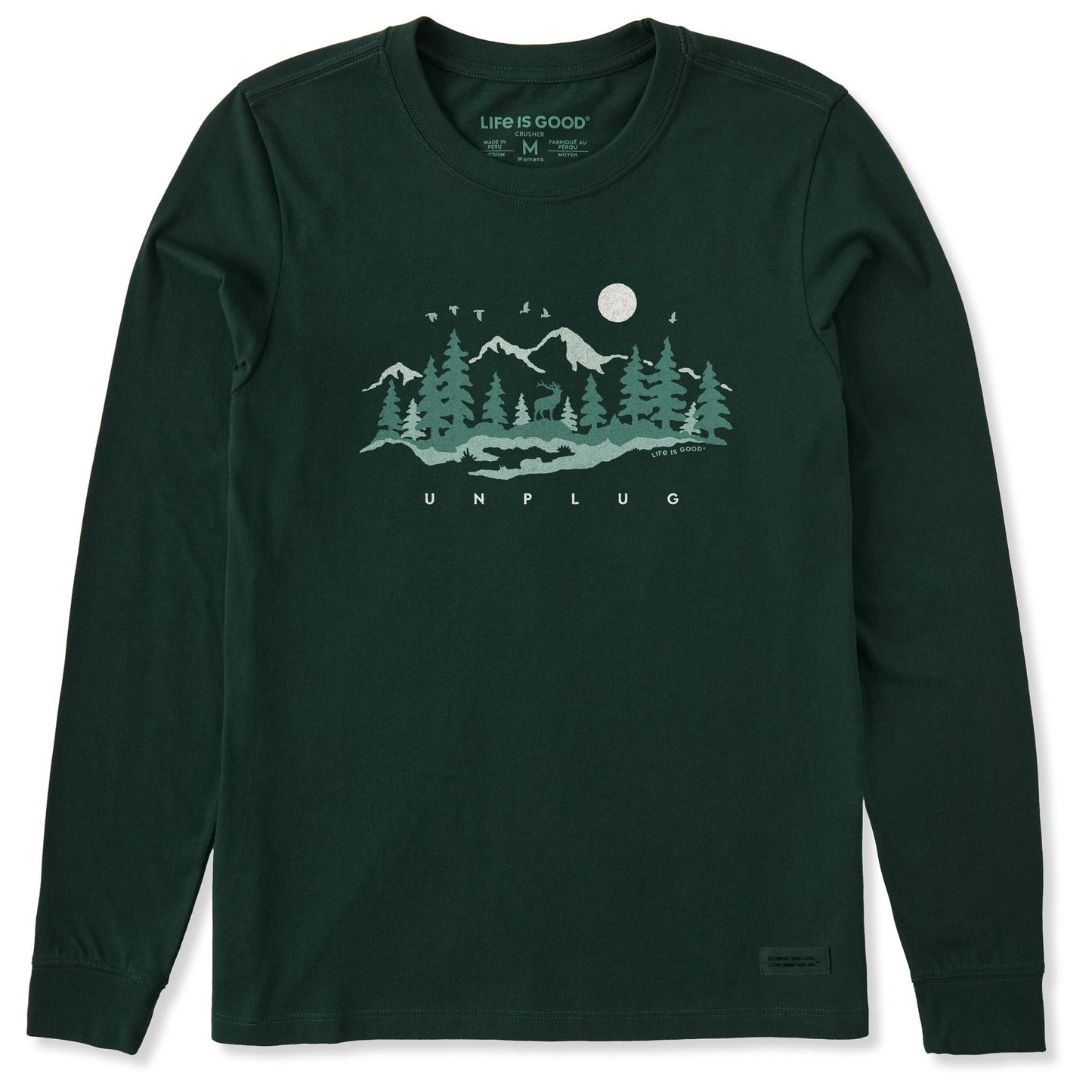 Women's Unplug in the Outdoors Long Sleeve Crusher Tee