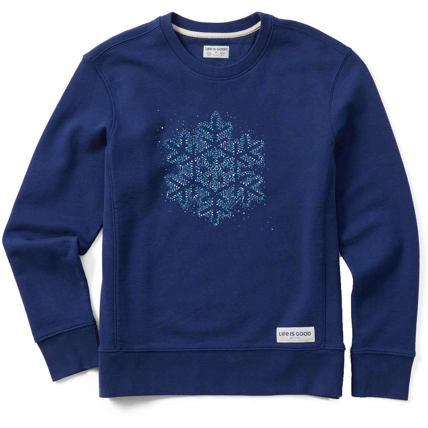 Women's Snowflake Lights Simply True Crew