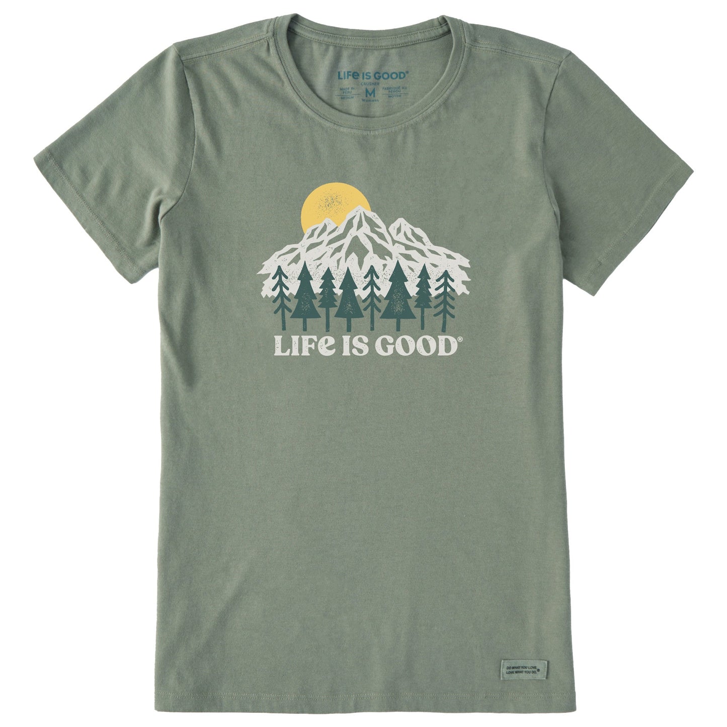 Women's Mountains and Trees Short Sleeve Crusher Tee