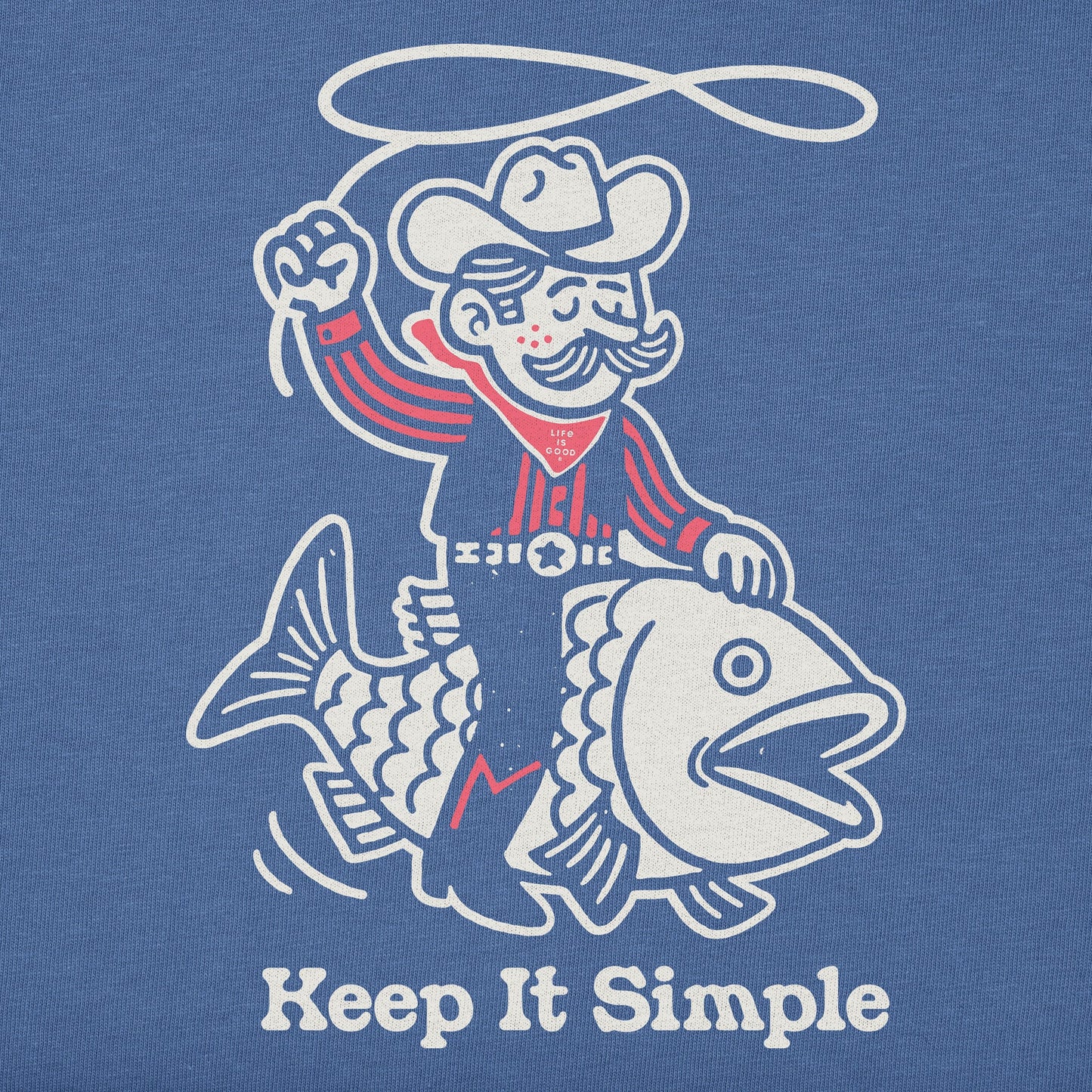 Men's Keep it Simple Cowboy Fish Short Sleeve Tee