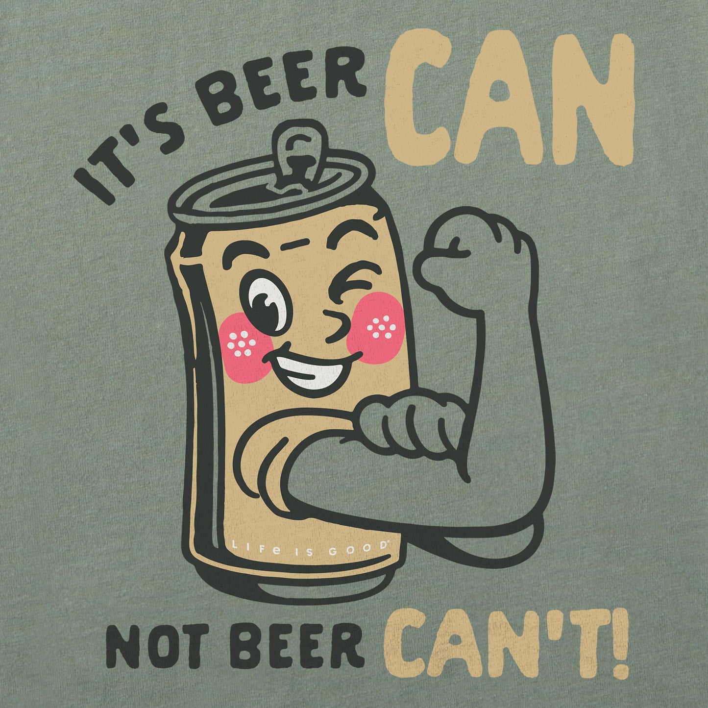 Men's It's Beer Can Flex Short Sleeve Tee