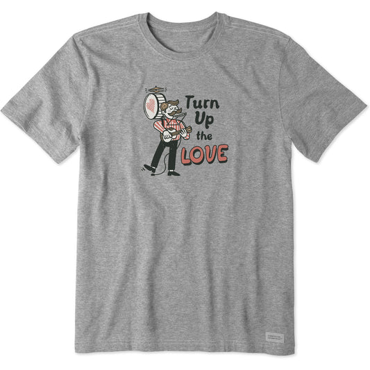 Men's Turn Up the Love One Man Band Short Sleeve Tee