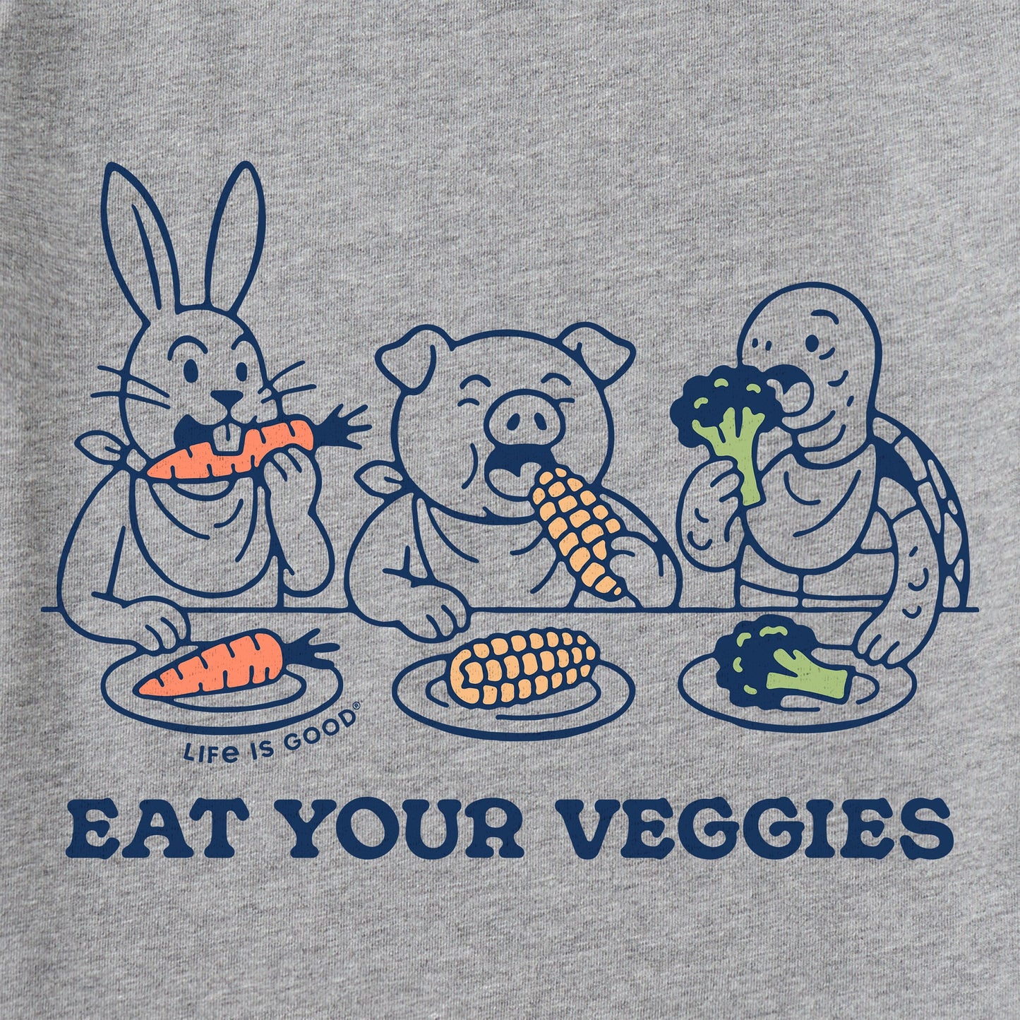 Men's Eat Your Veggies Animals Short Sleeve Tee