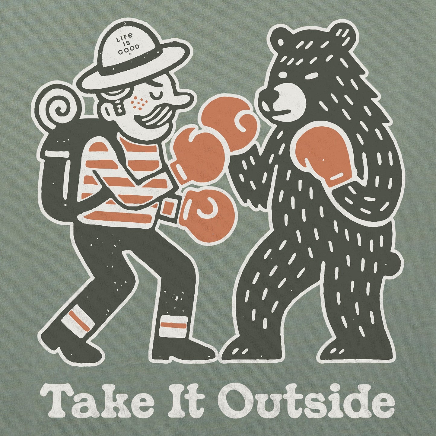 Men's Take it Outside Boxing Short Sleeve Tee