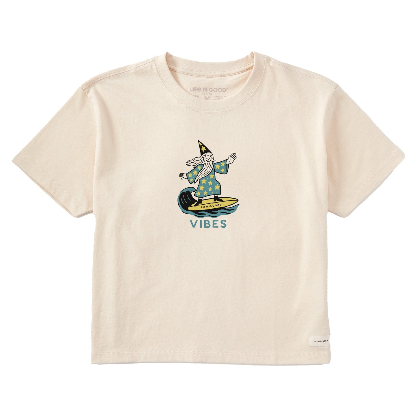 Women's Vibes Wizard Short Sleeve Crusher Boxy Tee